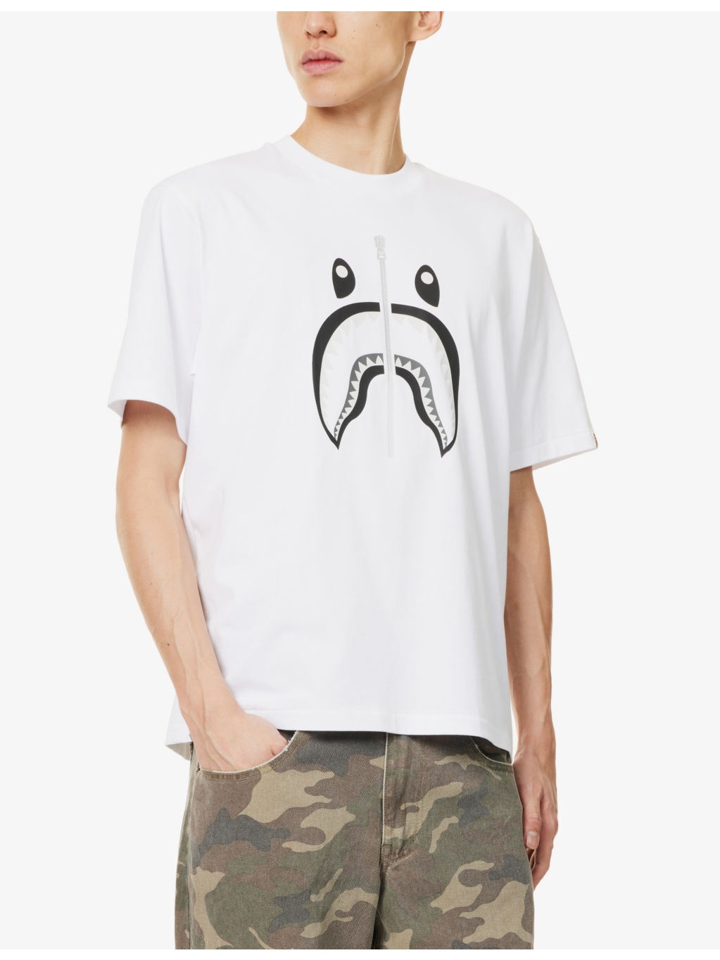 Crewneck graphic-print relaxed-fit cotton-jersey T-shirt - 3