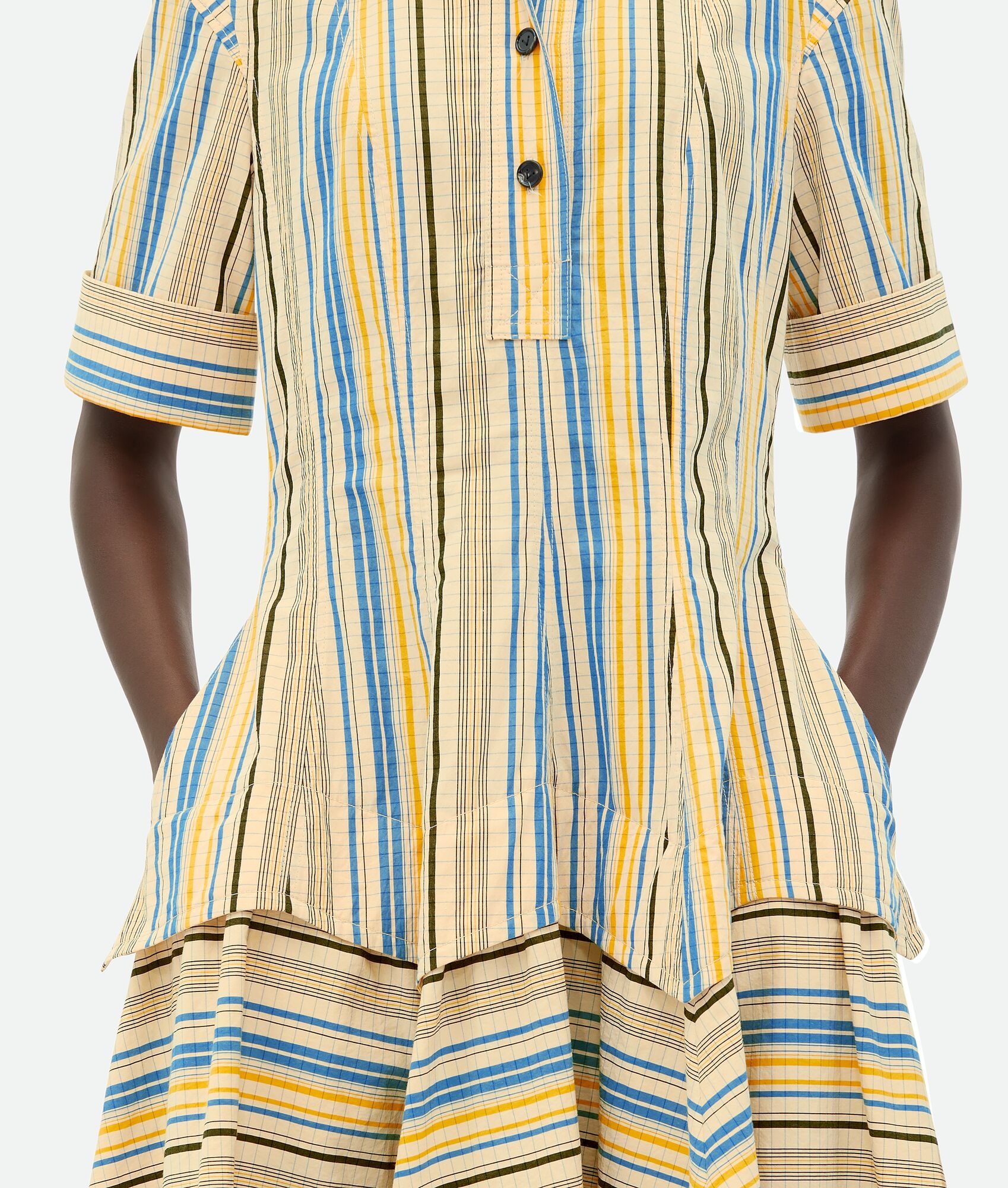 Checked Cotton Dress - 4