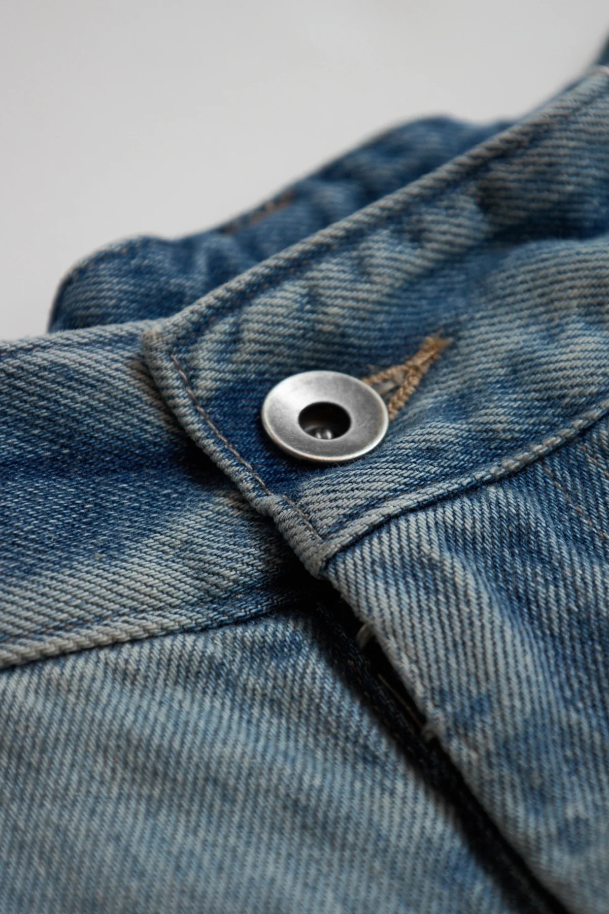 Maison Margiela Pleated Wide Leg Jeans Blue - 3