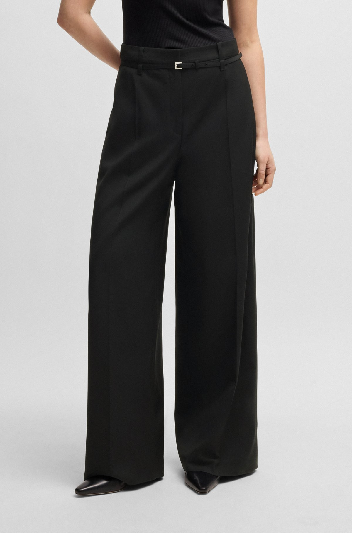 RELAXED-FIT TROUSERS IN VIRGIN WOOL - 2