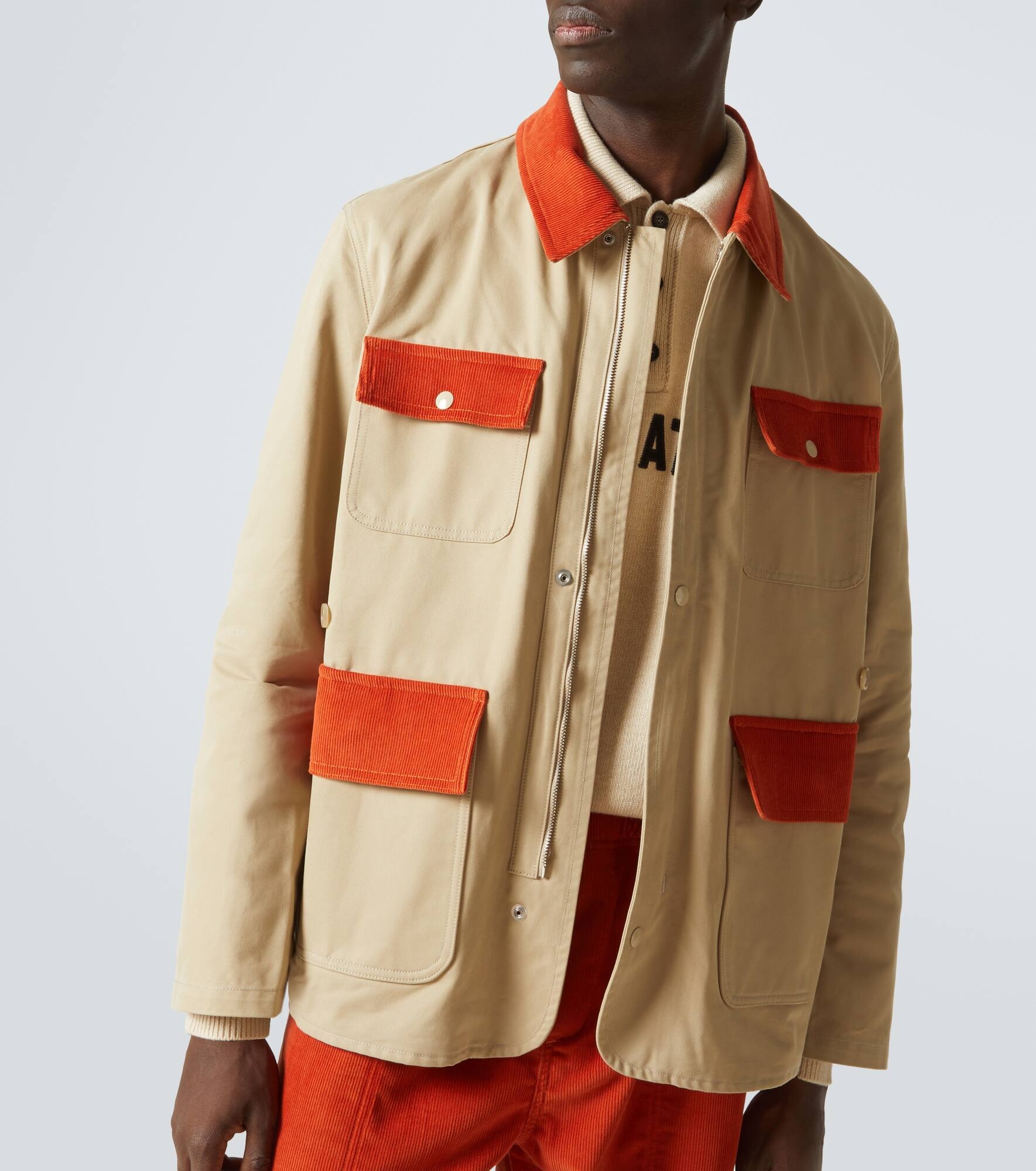 Cotton twill and corduroy jacket - 5