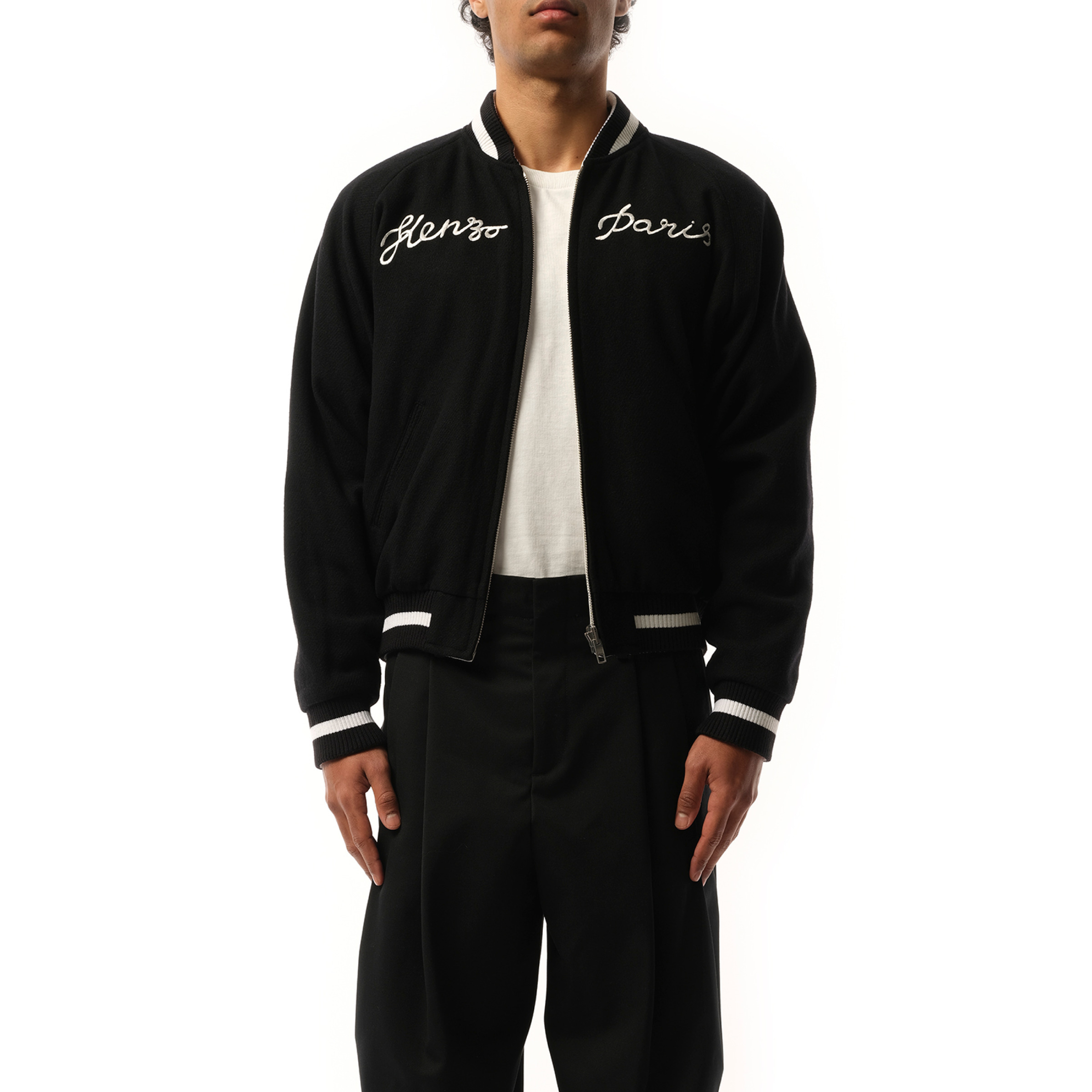 KENZO Kenzo Elephant Reversible Souvenir Jacket in Black