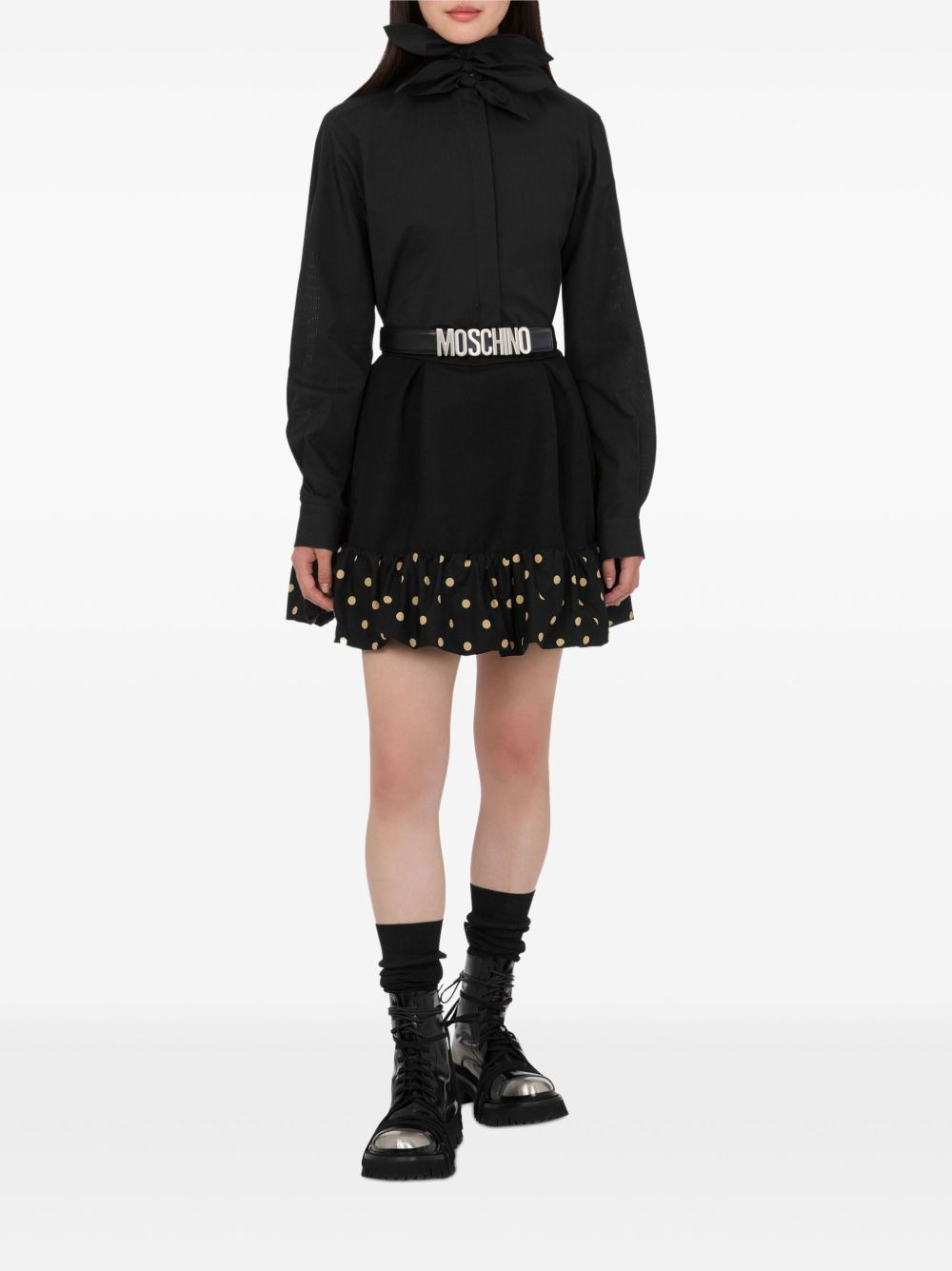 polka-dot ruffled mini skirt - 2
