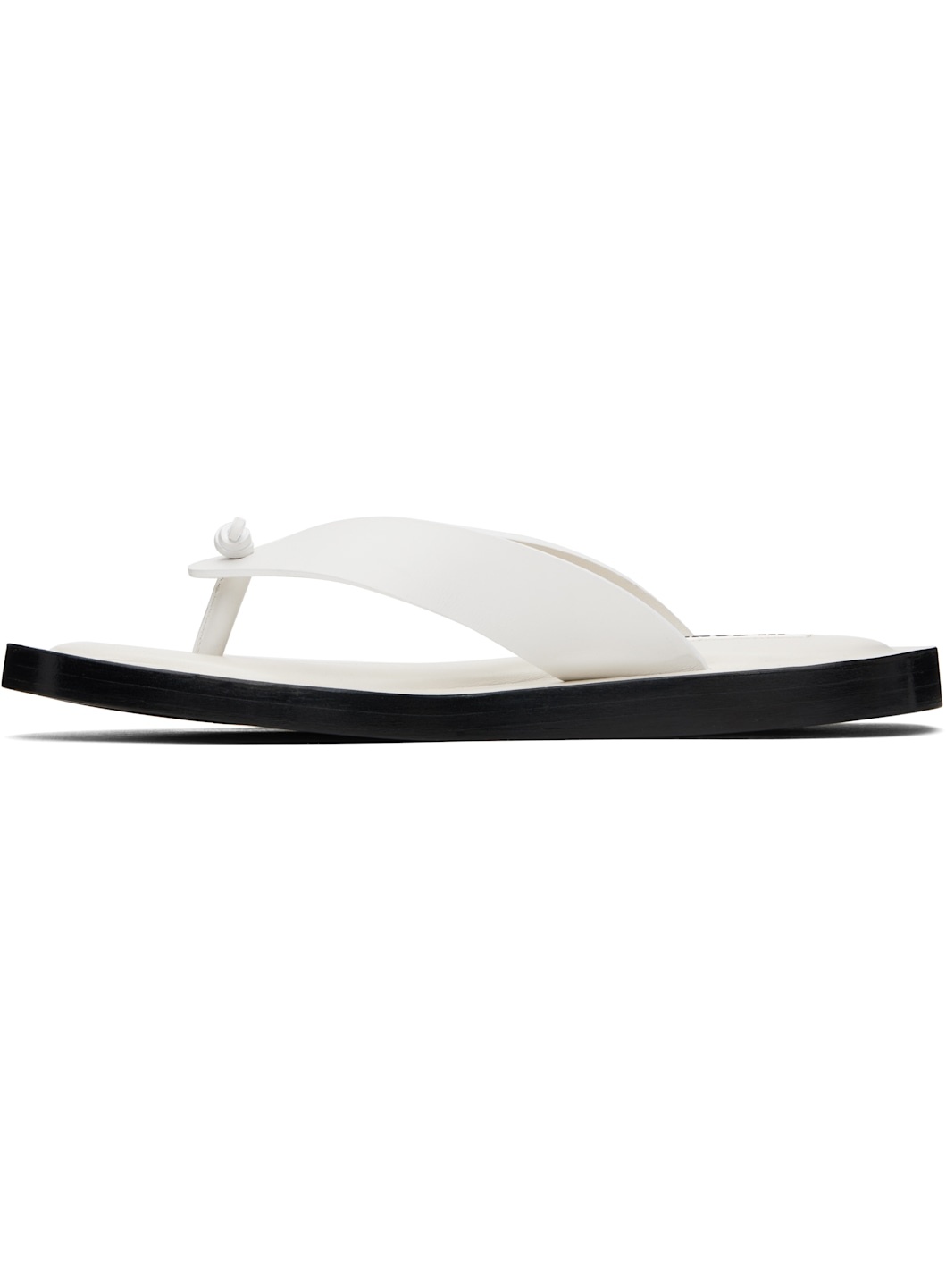 White Thong Sandals - 3