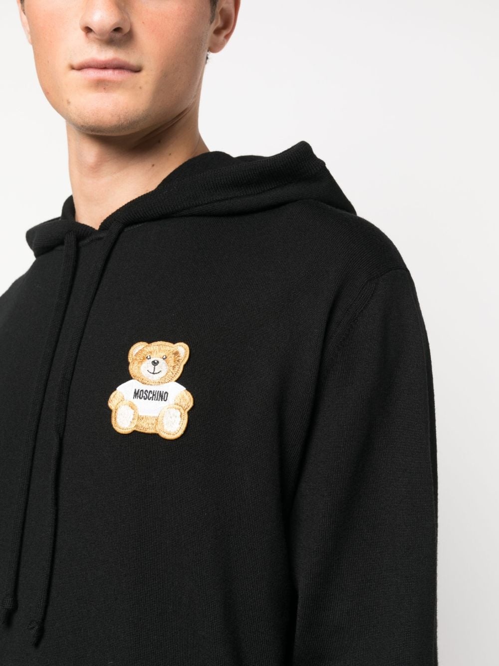 teddy-bear virgin wool hoodie - 5