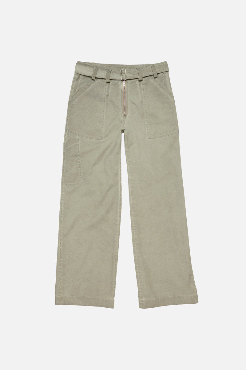 Twill trousers with belt - Clay beige 5