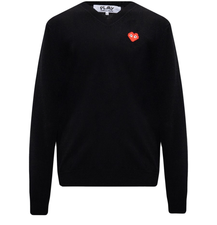 Wool sweater with logo - 1