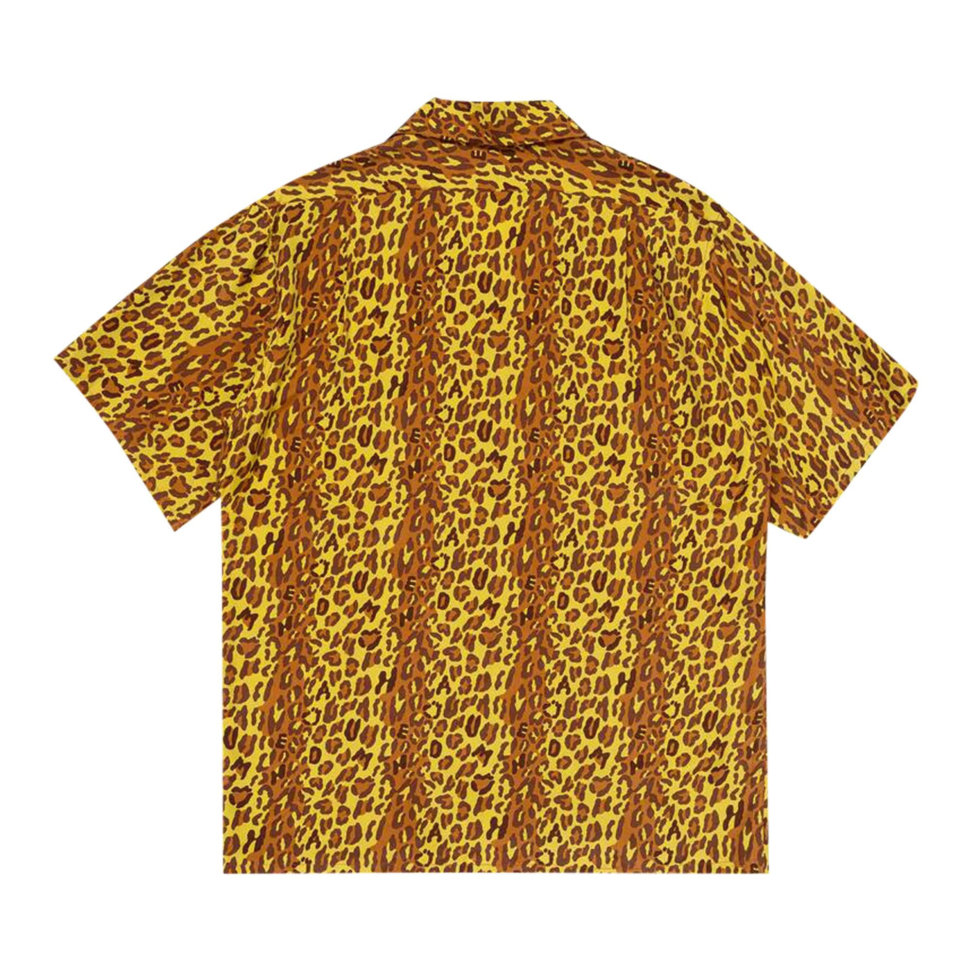 Human Made Leopard Aloha Shirt 'Yellow' - 2