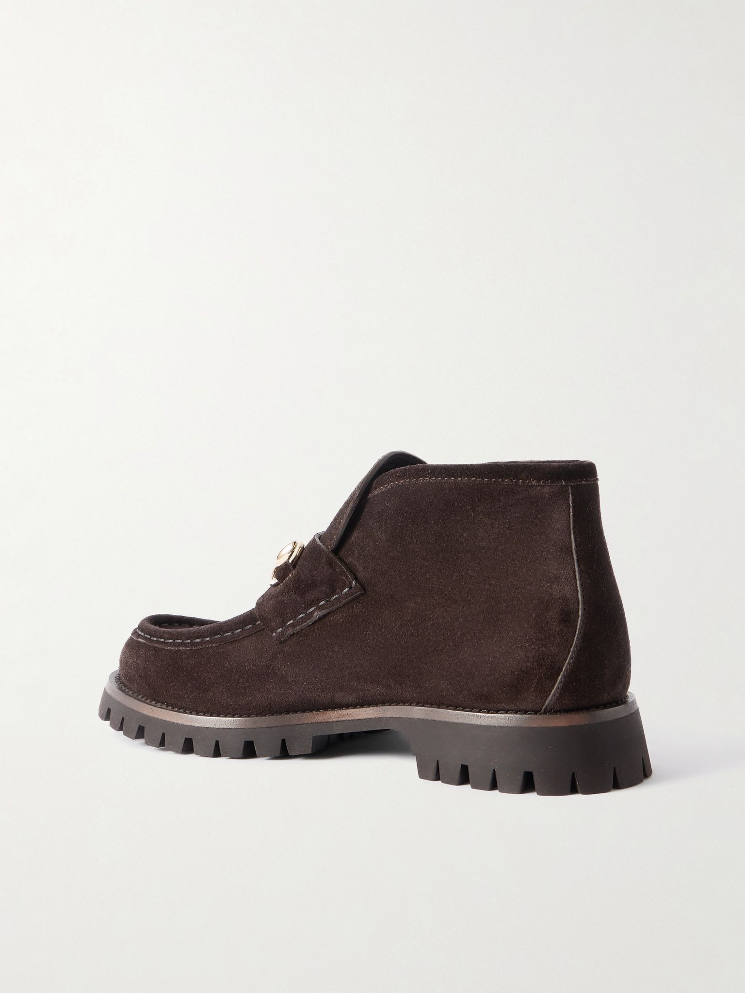 Sylke horsebit-detailed suede ankle boots Brown - 3