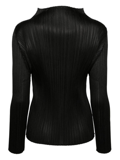 Pleats Please Issey Miyake mock-neck plissÃ© top outlook