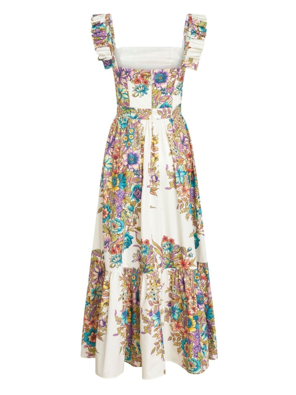 floral-print midi dress - 6