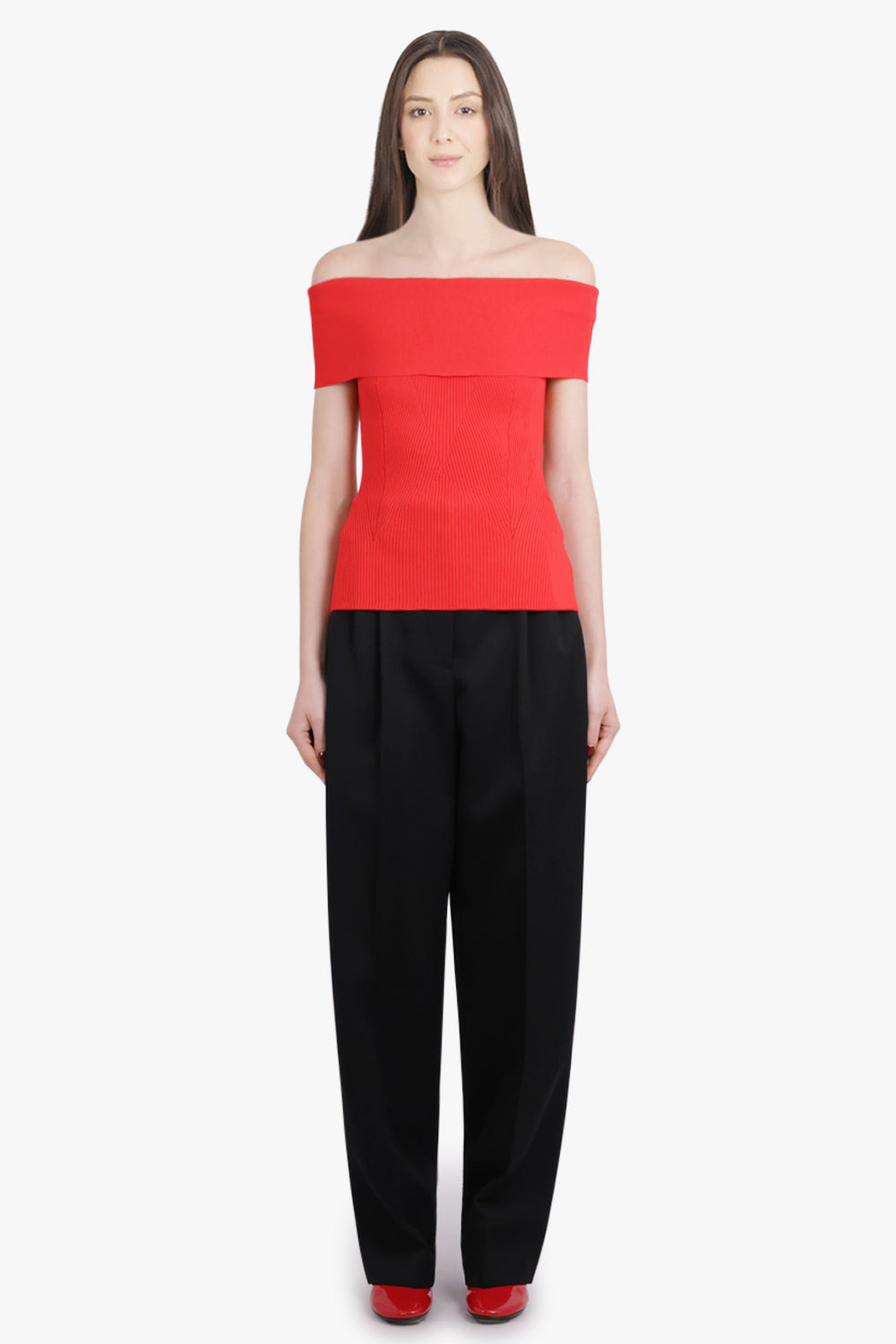 DOUBLE PLEAT WIDE LEG PANT | BLACK - 4