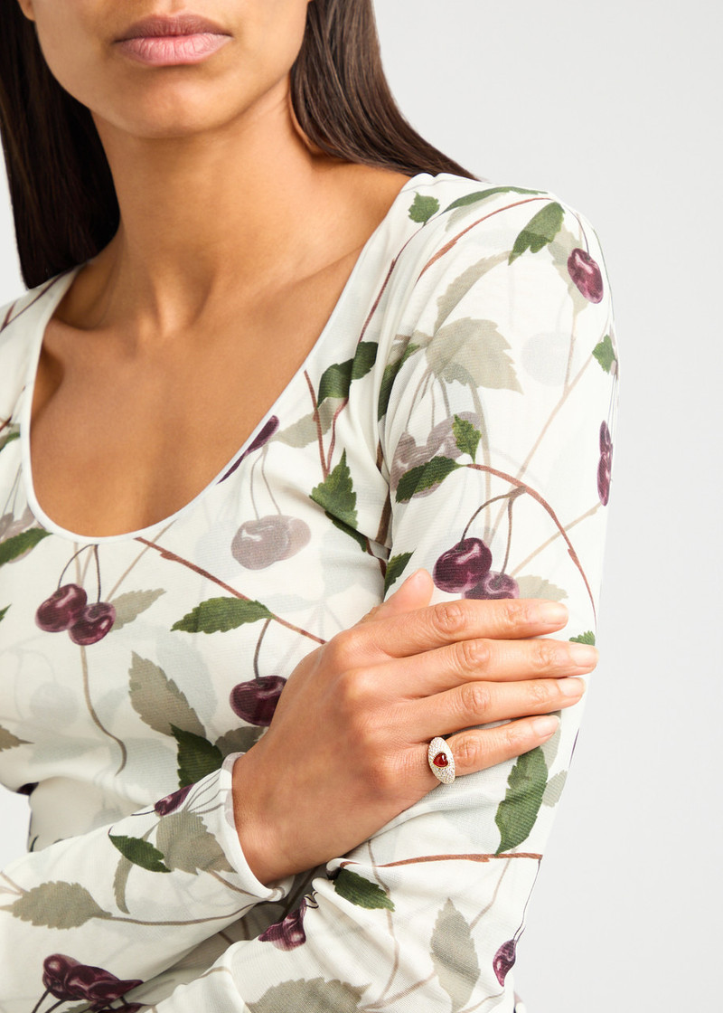 Yvonne Léon Yvonne Leon Mini Dôme Coeur 9kt Gold Ring outlook