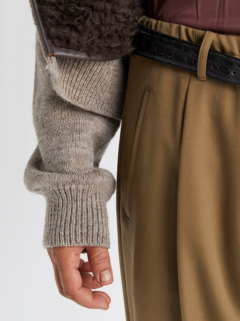 MAGLIANO Mini Knitted Bomber Dirty Beige outlook