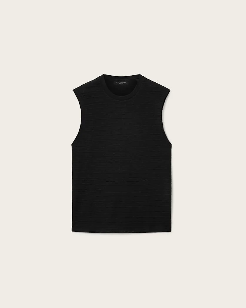 COVE SLEEVELESS CREW NECK COTTON T-SHIRT - 1
