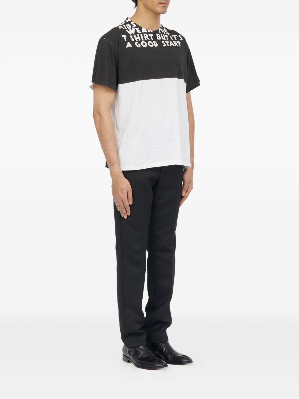GRAPHIC-PRINT PANELLED T-SHIRT - 6