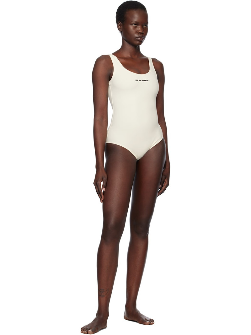 Jil Sander Off-White Logo Swimsuit outlook