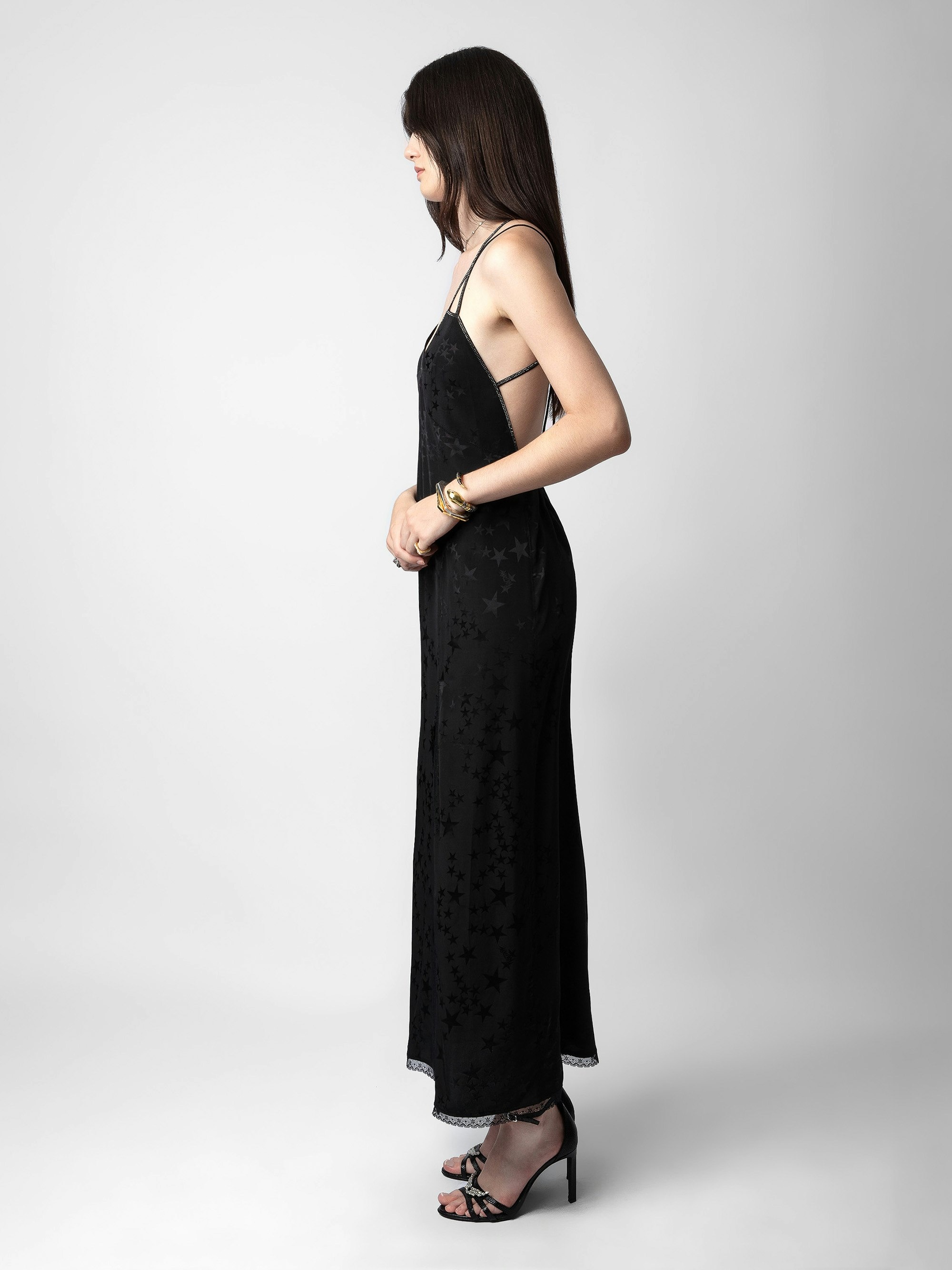 Rohal Silk Jacquard Dress - 4