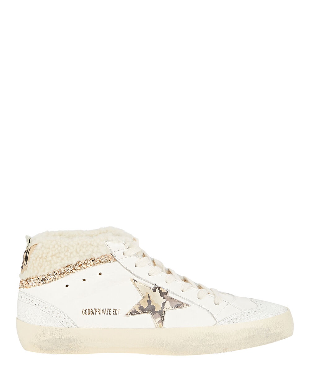 Mid Star Shearling-Trimmed Sneakers - 1