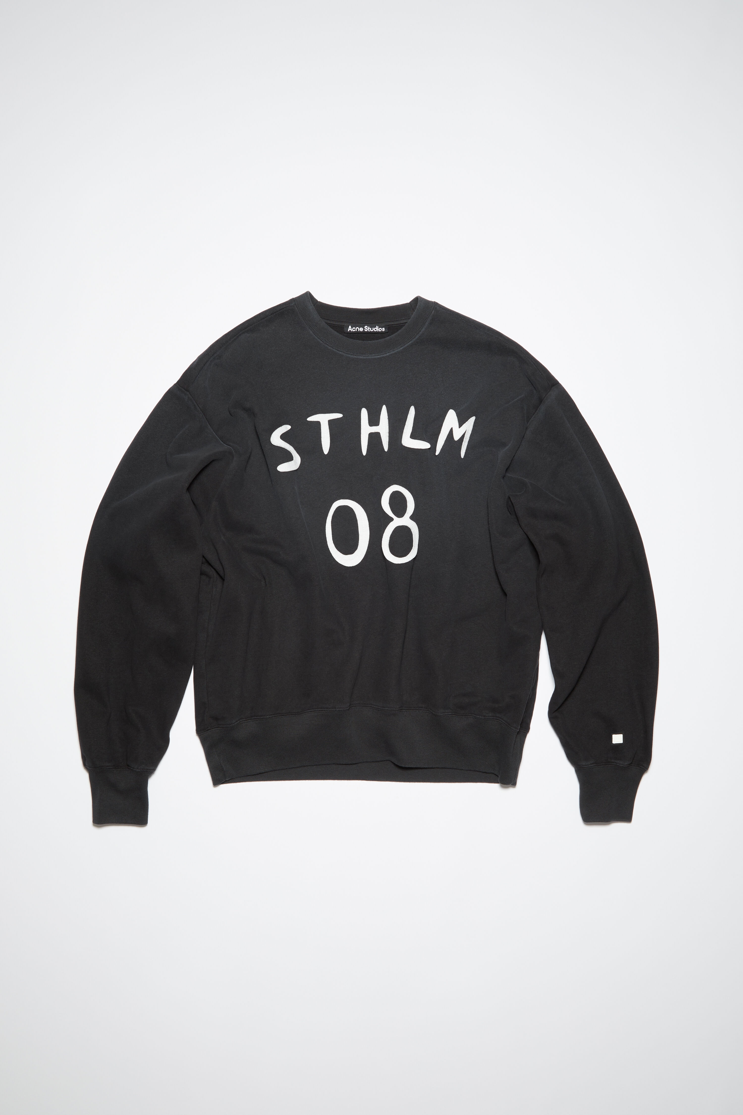 Acne Studios Patch print sweater - Relaxed fit - Carbon grey