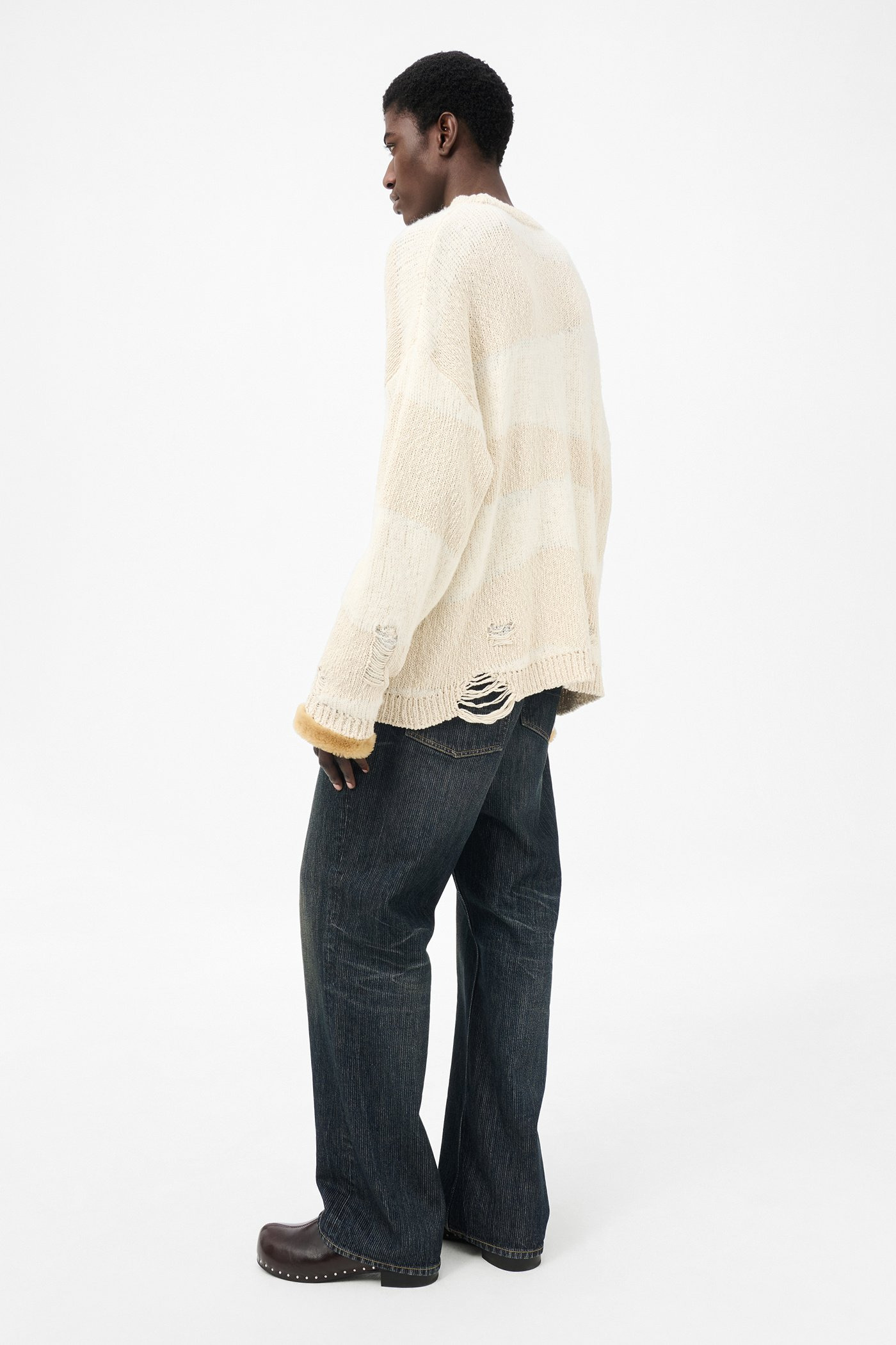 Popover Roundneck White Destructive Wave - 5