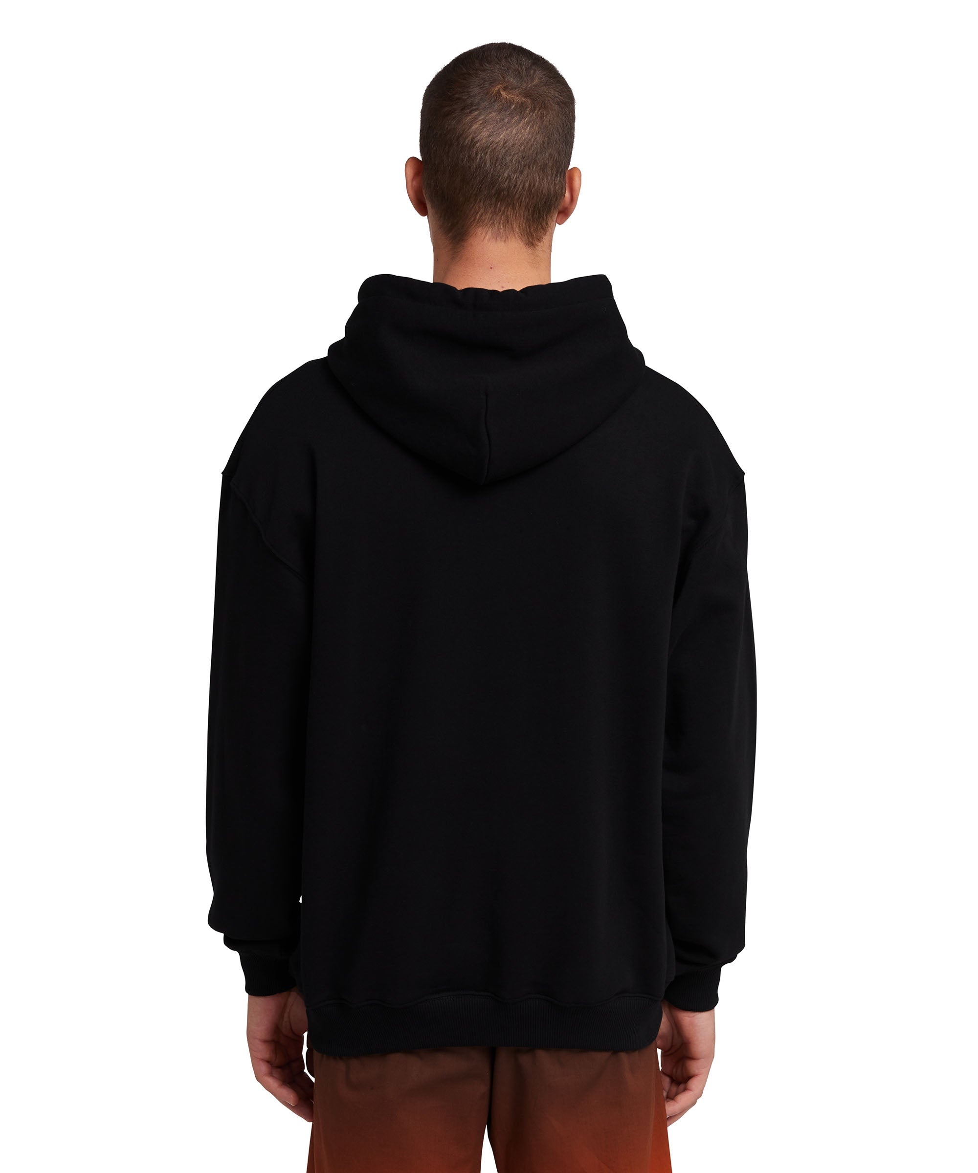 Hooded sweatshirt with camo box logo - 3