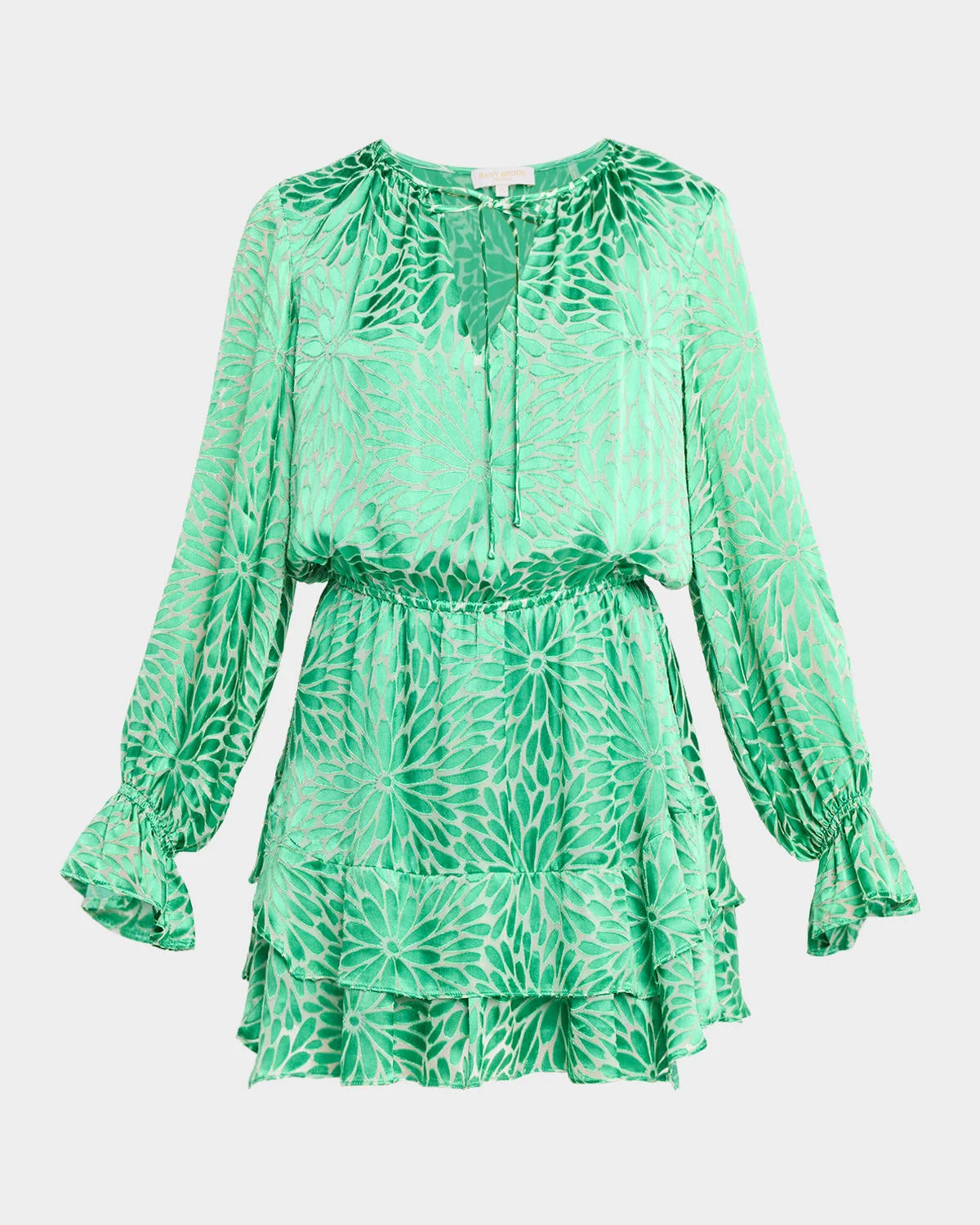 Marianna Floral Silk-Blend Mini Dress - 1