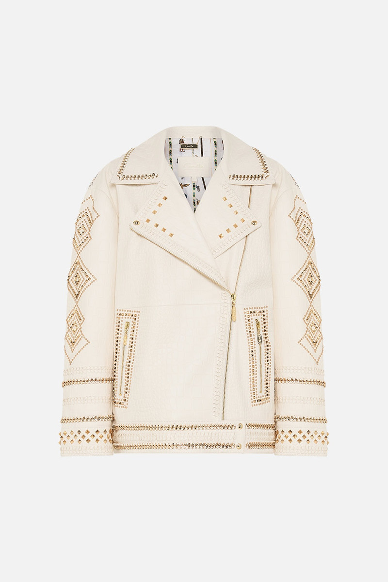 OVERSIZED LEATHER BIKER JACKET 1