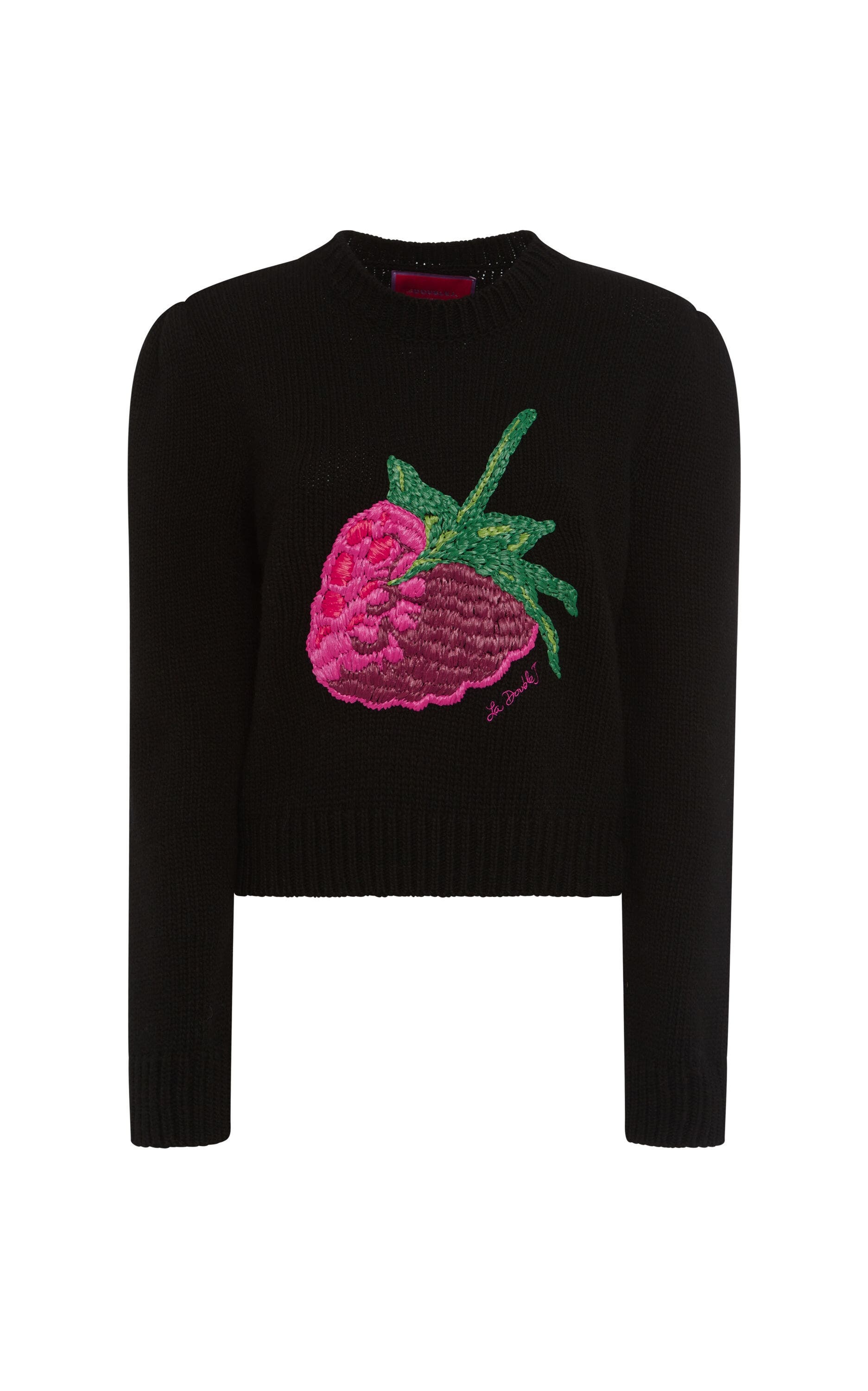 La DoubleJ Lampone Sweater Embroidered Black at Nordstrom - 2