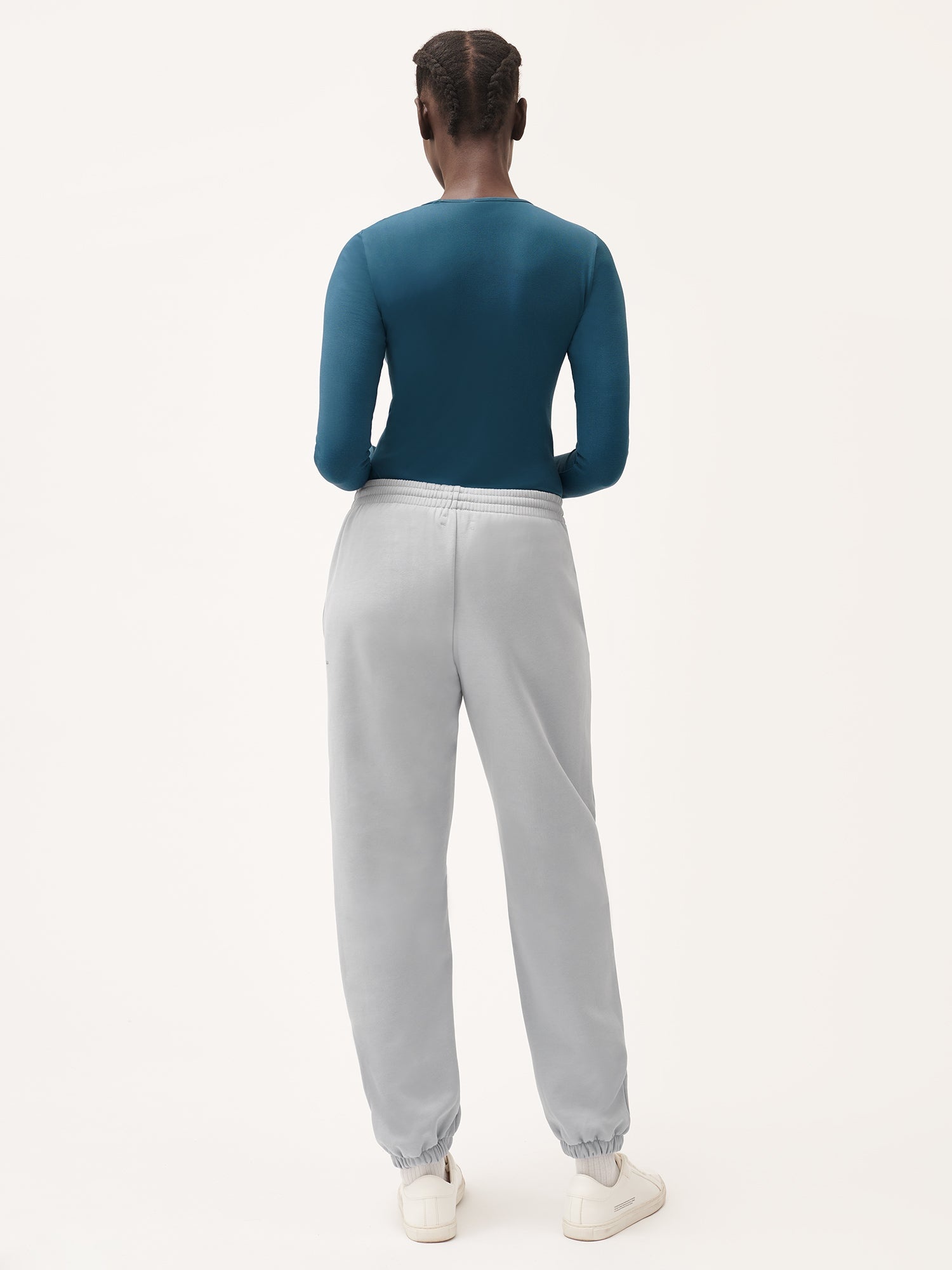 Womens Natural Dye Track Pants - Midnight Fog Grey - 3