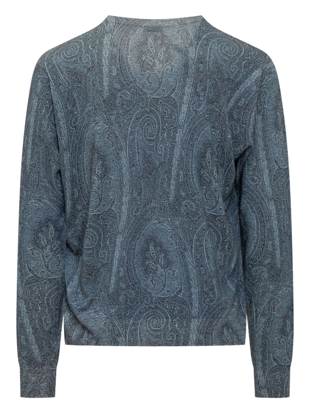 paisley crew-neck sweater - 2