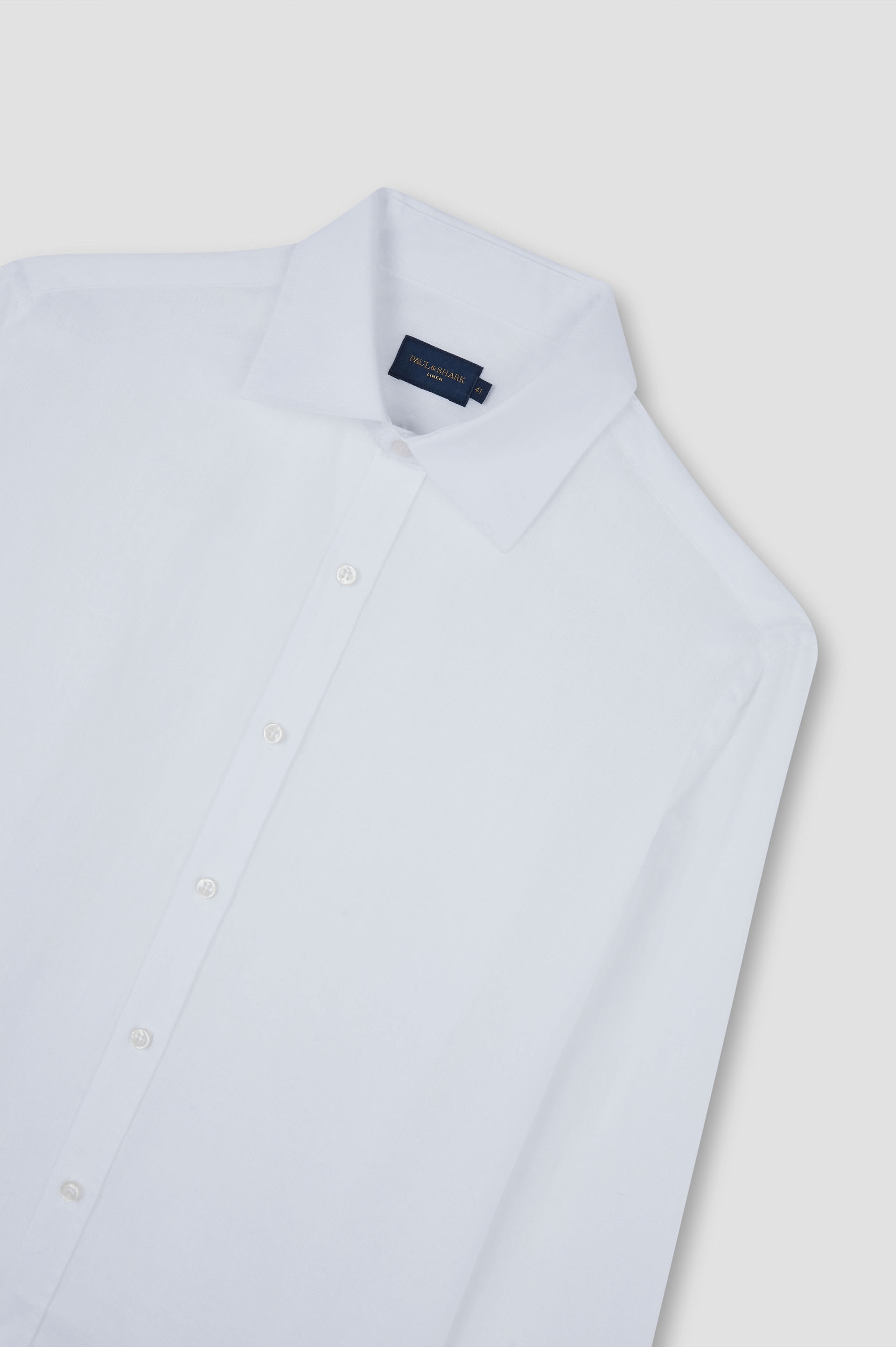 LINEN SHIRT WITH FRENCH COLLAR - 5