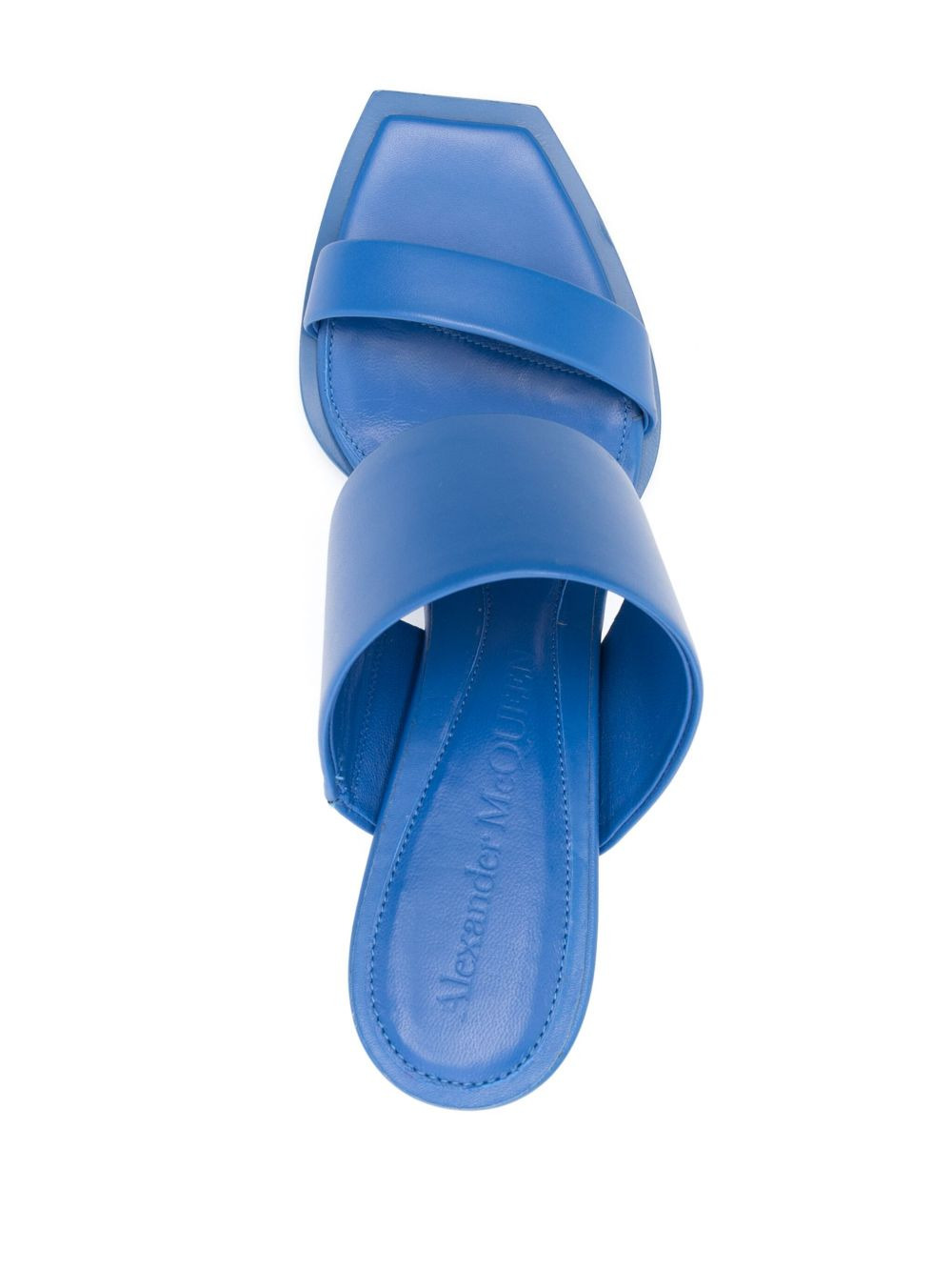 75mm platform leather mules - 4