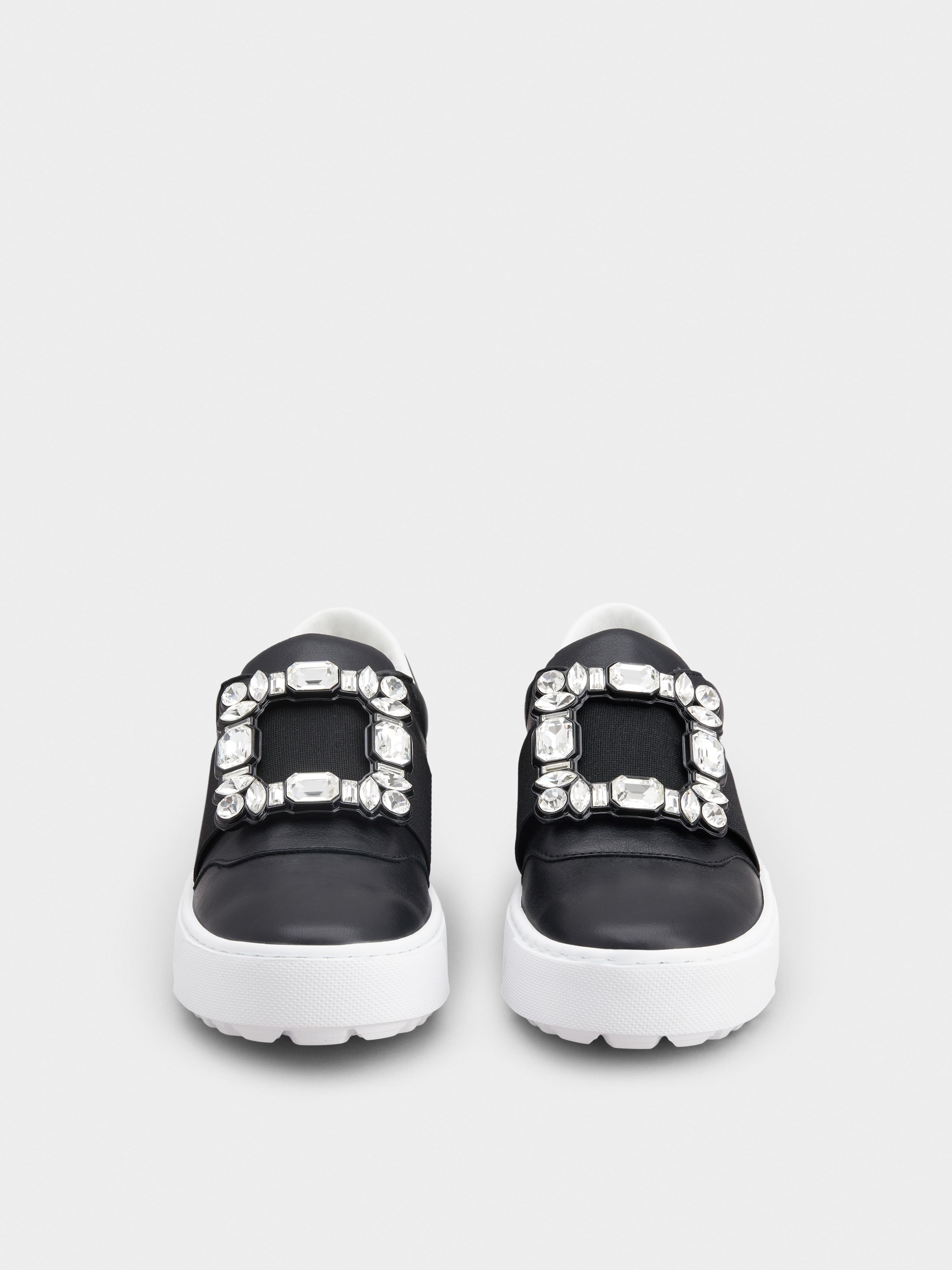 【Roger Vivier】Very Vivier Strass Buckle デニム スニーカー Roger Vivier Sneakers Strass Double Buckle Size 36 | eBay