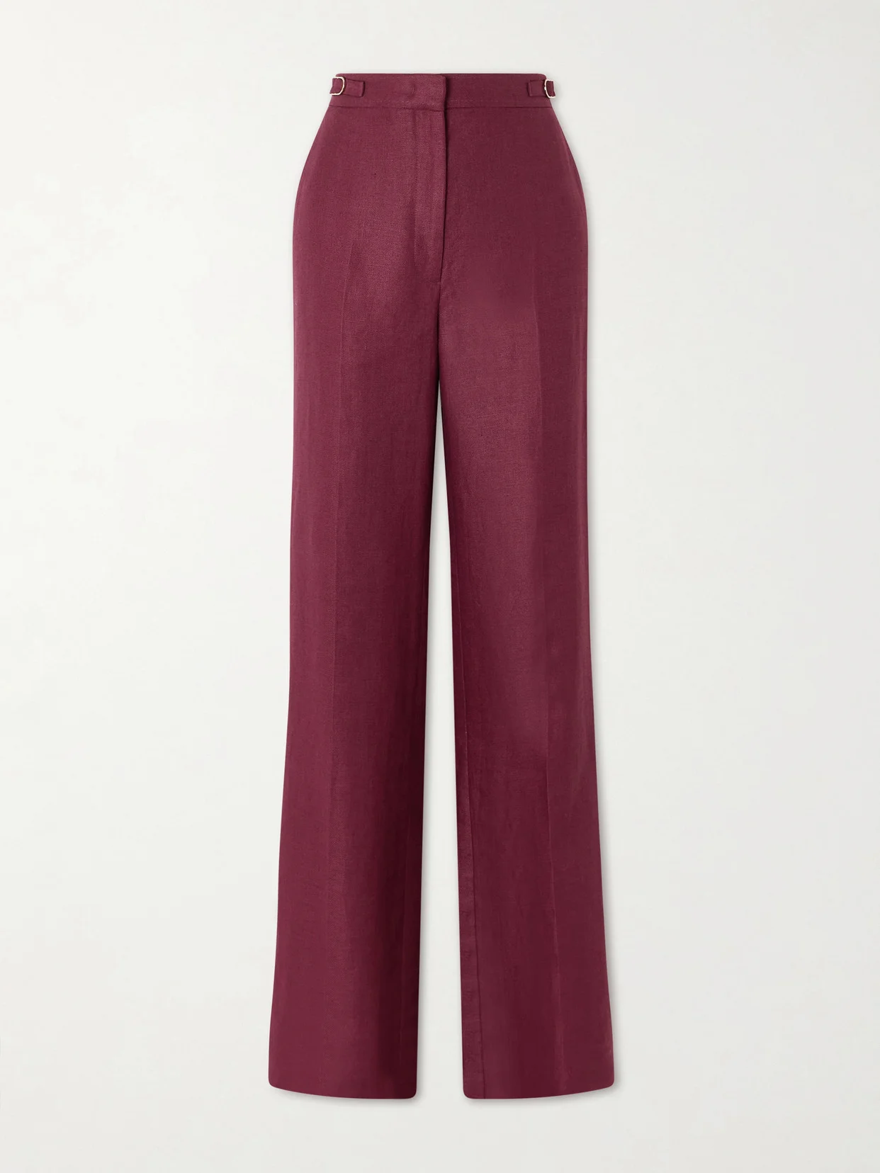 Vesta Wool, Silk And Linen-blend Flared Pants - 1