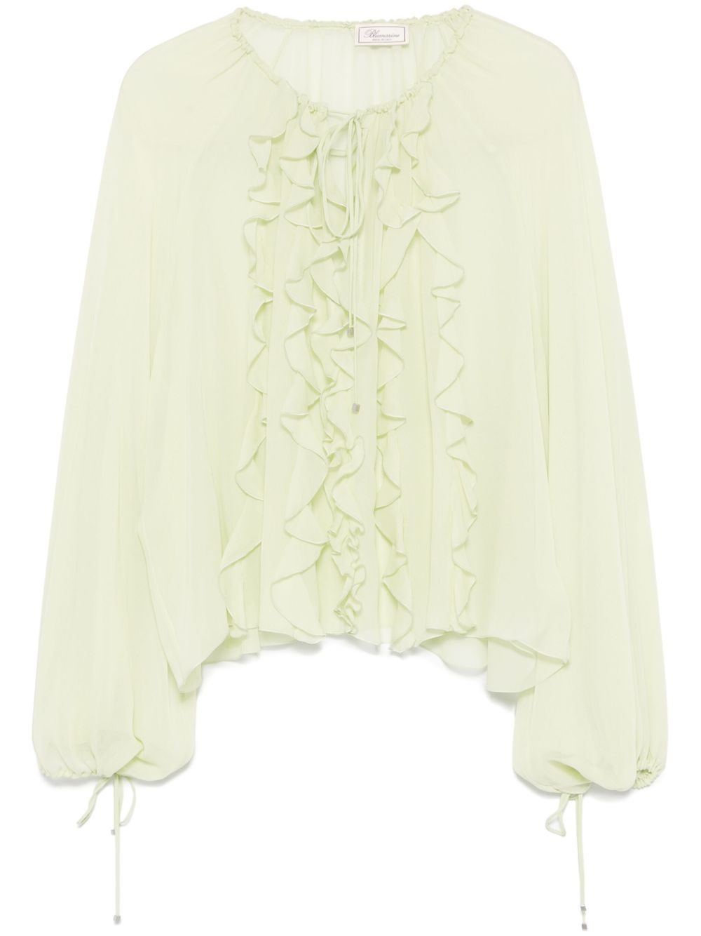 georgette ruffled blouse - 1