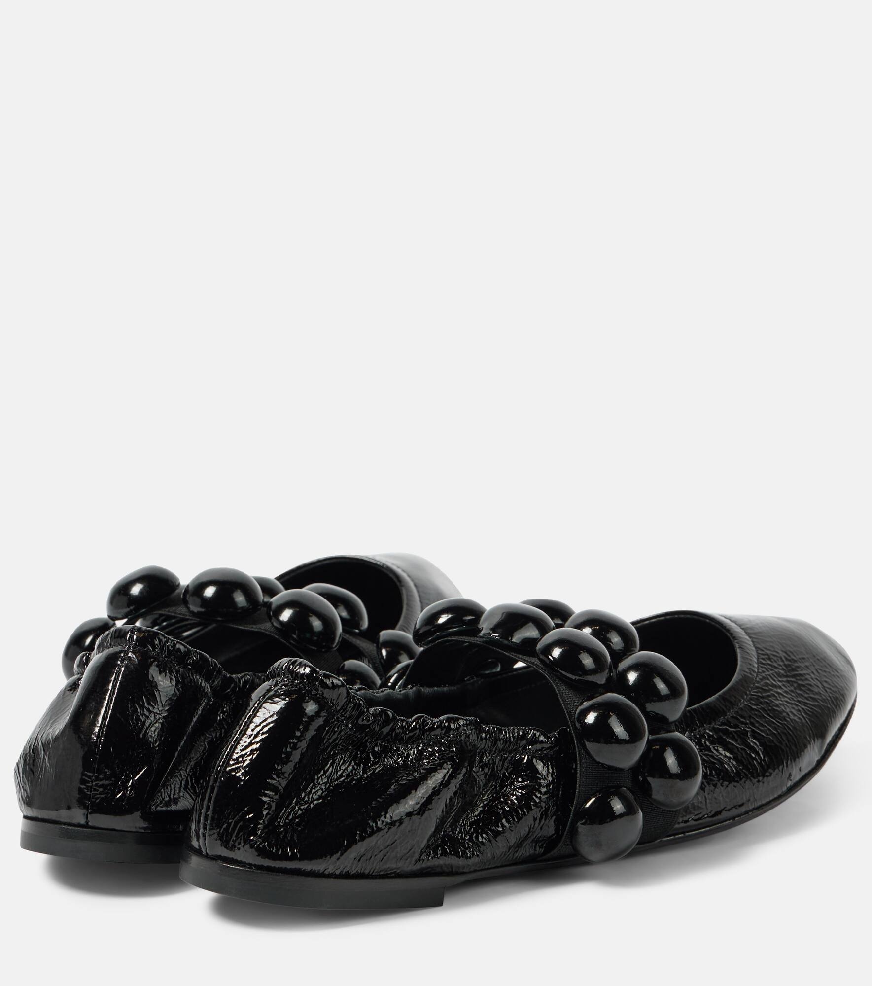 Sphere patent leather ballet flats - 2