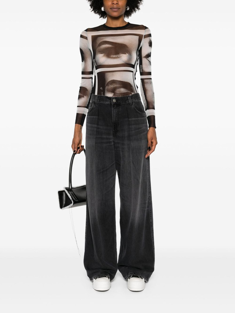 HAIKURE Candy high-rise wide-leg jeans outlook