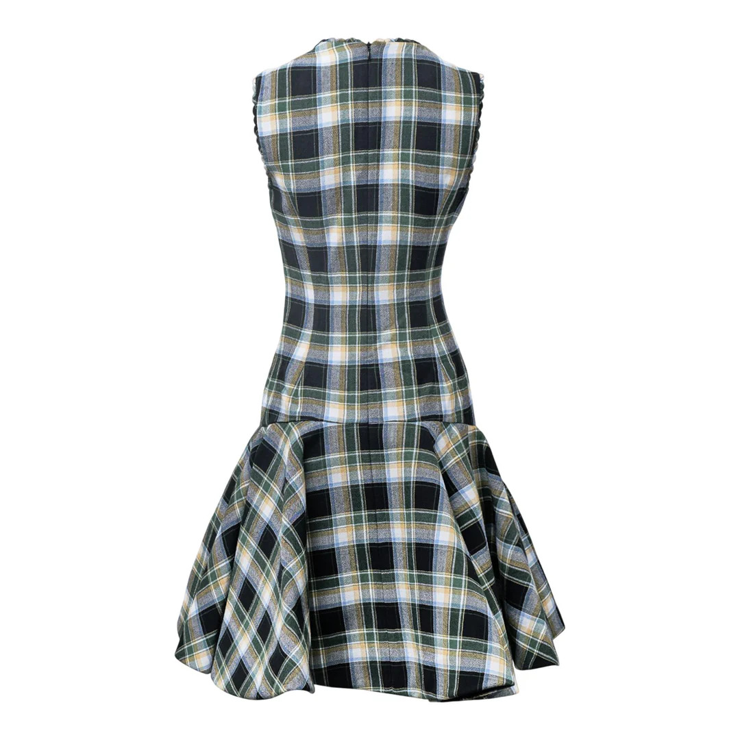 Asymmetric Neckline Dress - 2