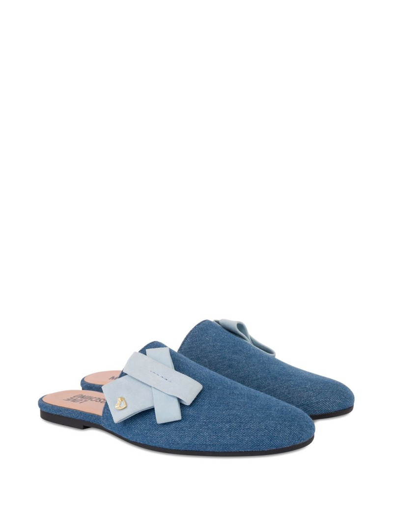 Moschino bow detail mules outlook