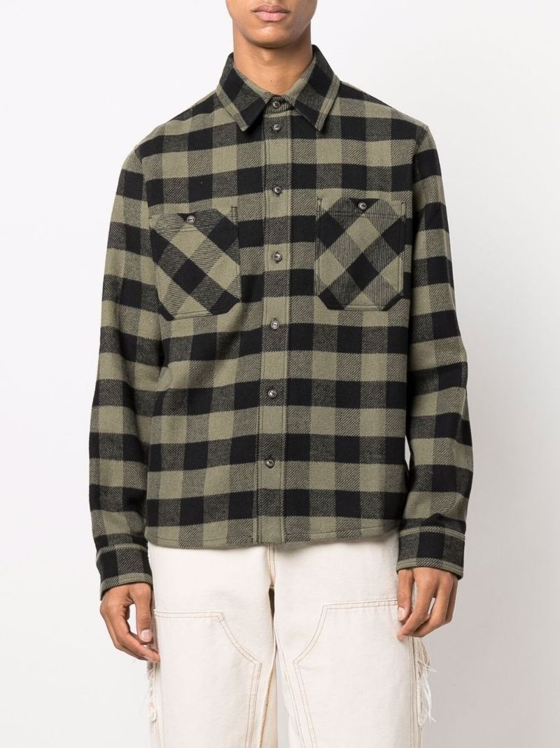 Arrows-print flannel shirt - 3