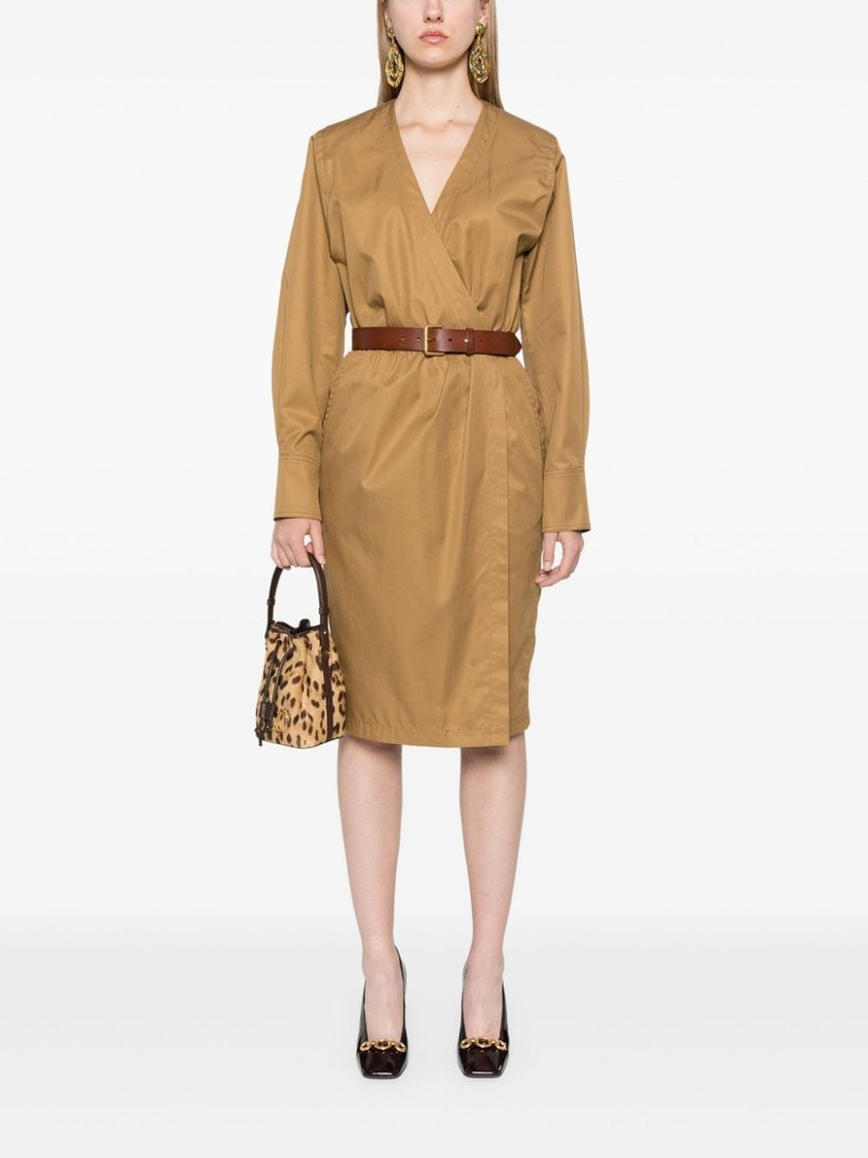 SAINT LAURENT belted dress outlook