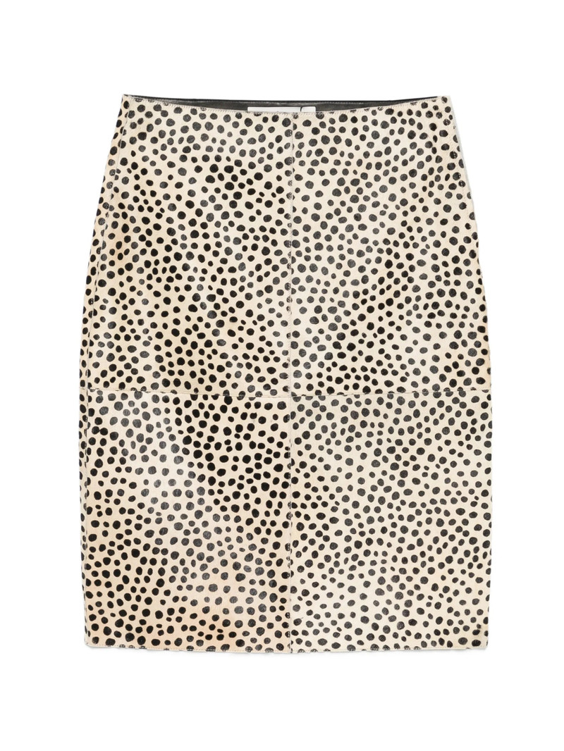 Rohe Cheetah Pony Hair Midi Skirt 1