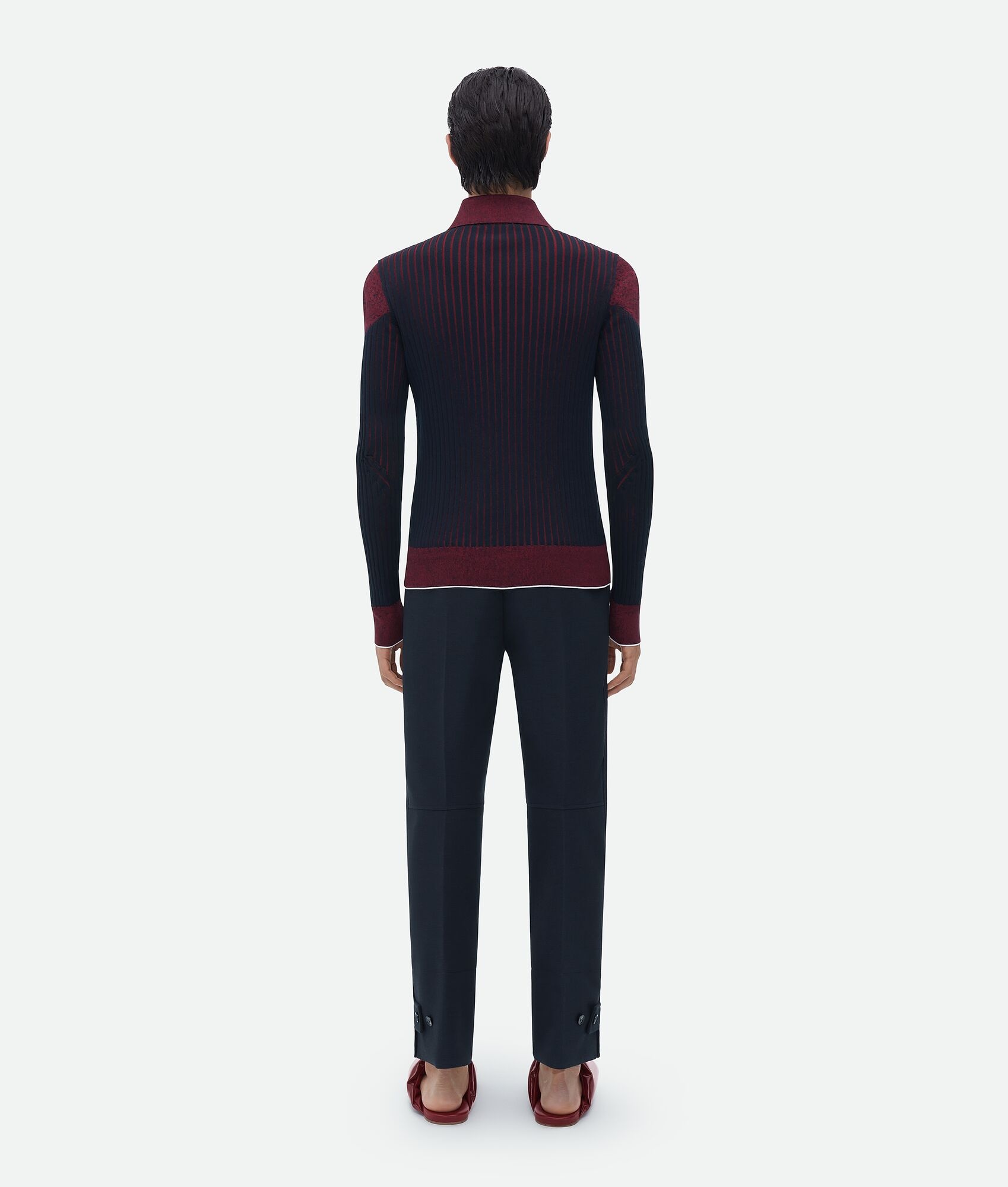 ribbed cotton polo - 3