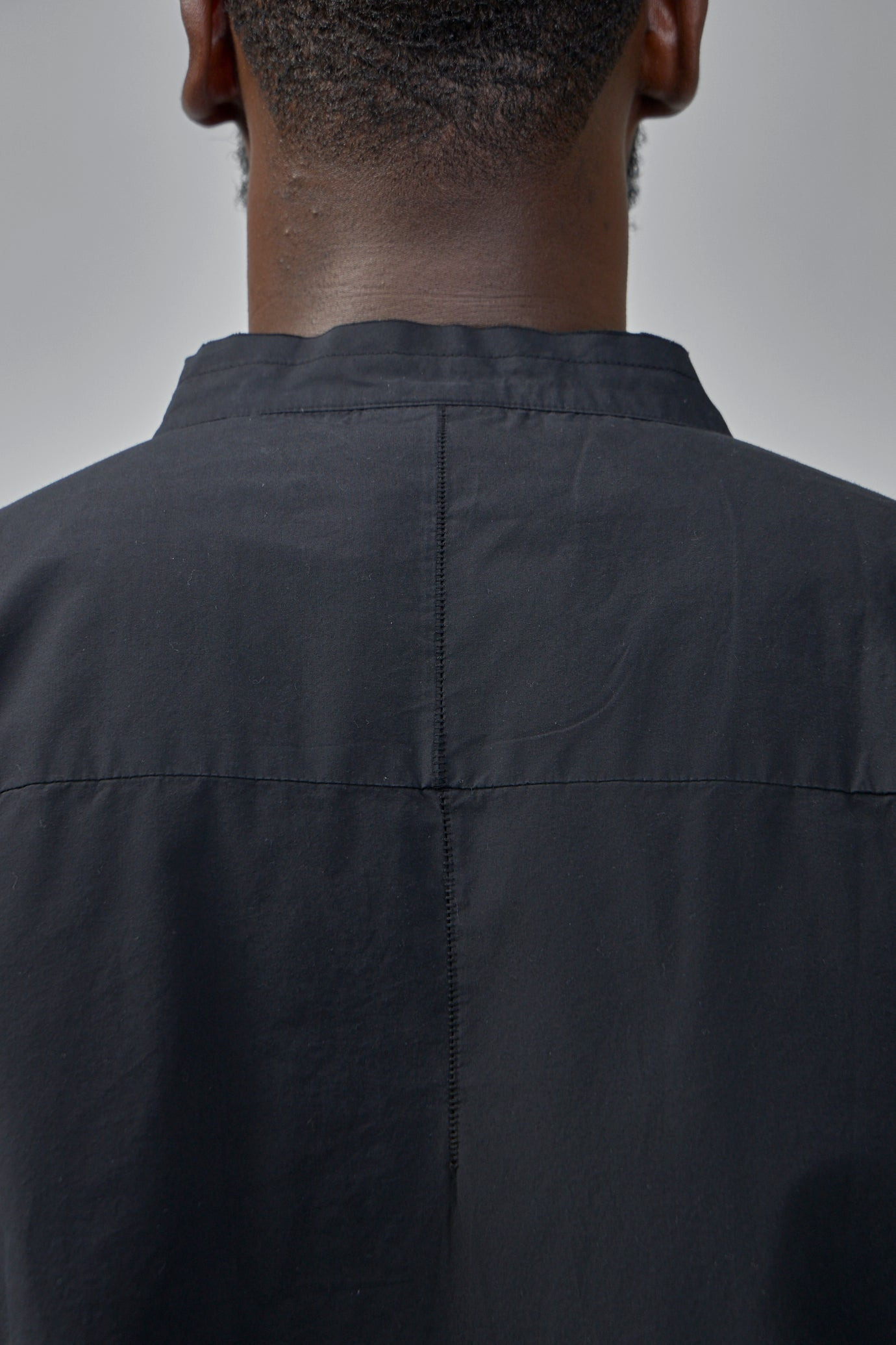 Long Cotton Shirt Stand Up Collar - 5