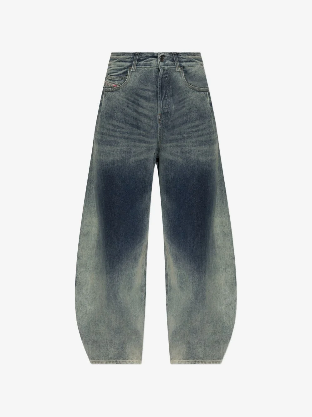 faded-effect wide-leg jeans - 1