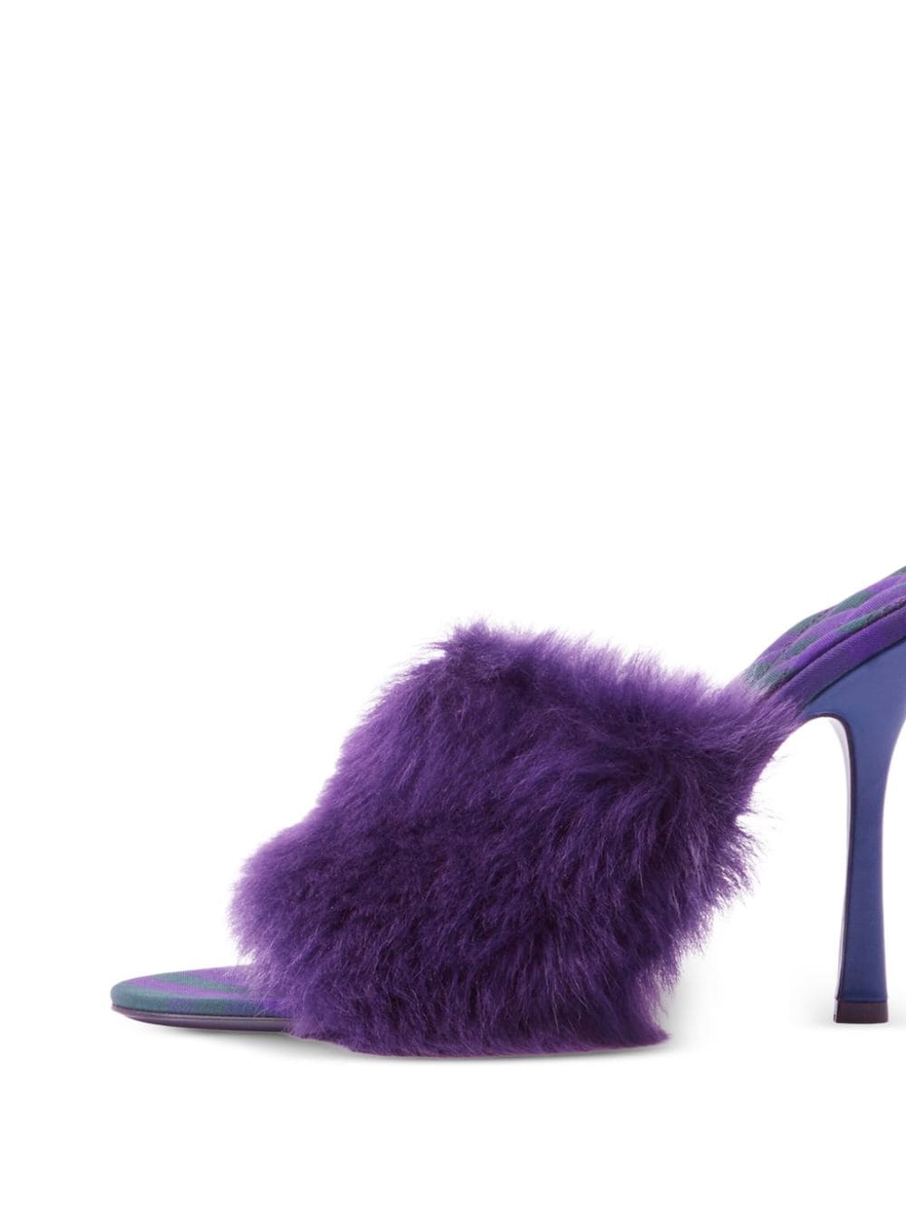 Minnie 115mm shearling mules - 2