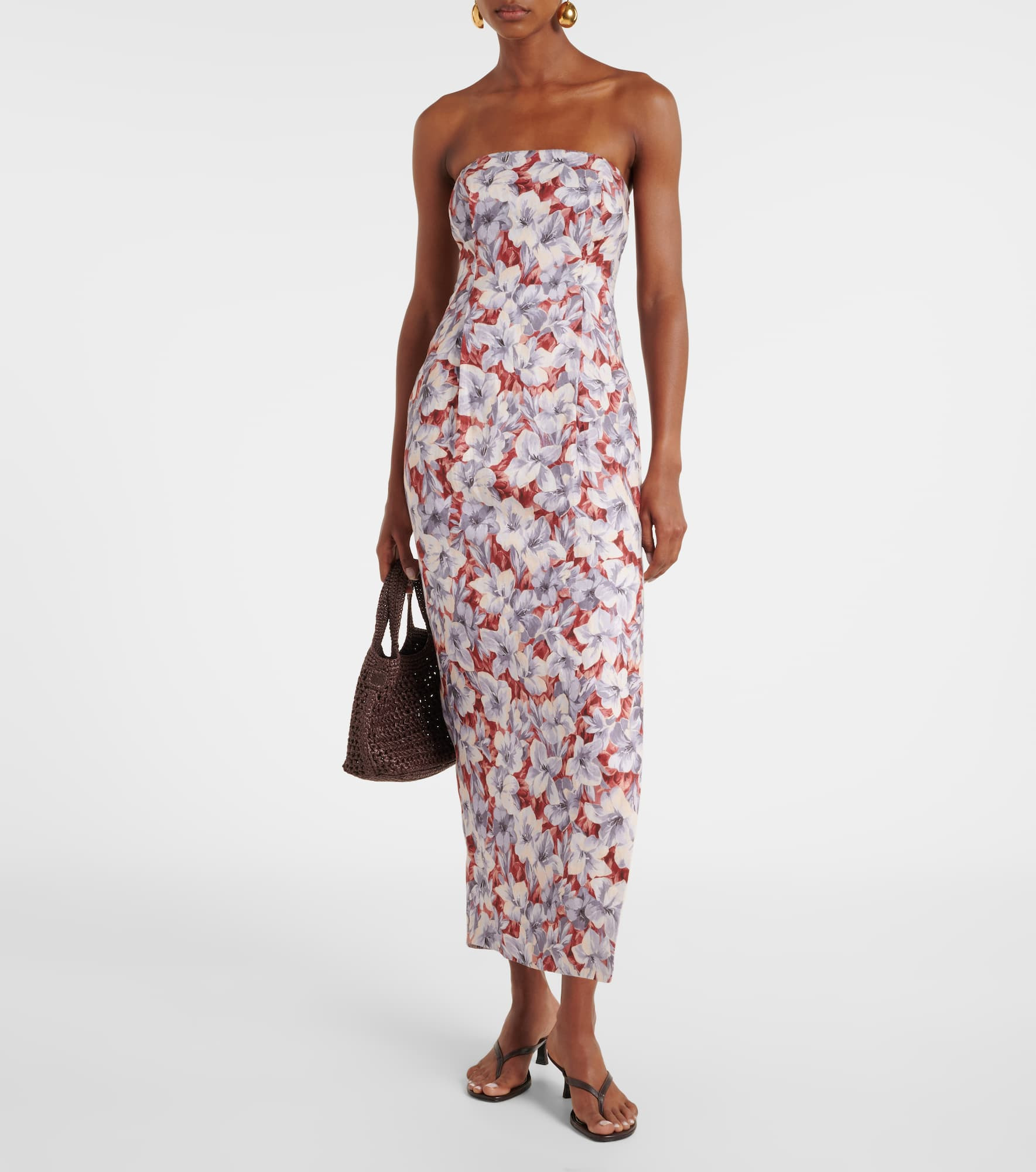 Rosalie floral linen maxi dress - 2