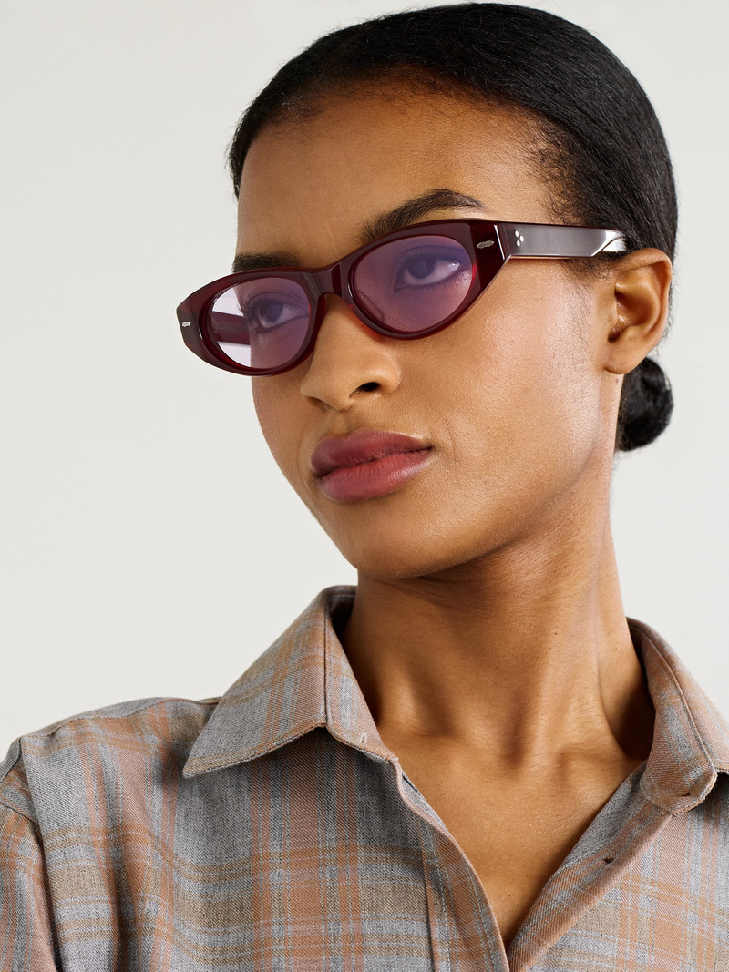 JACQUES MARIE MAGE Krasner Cat-eye Acetate Sunglasses outlook