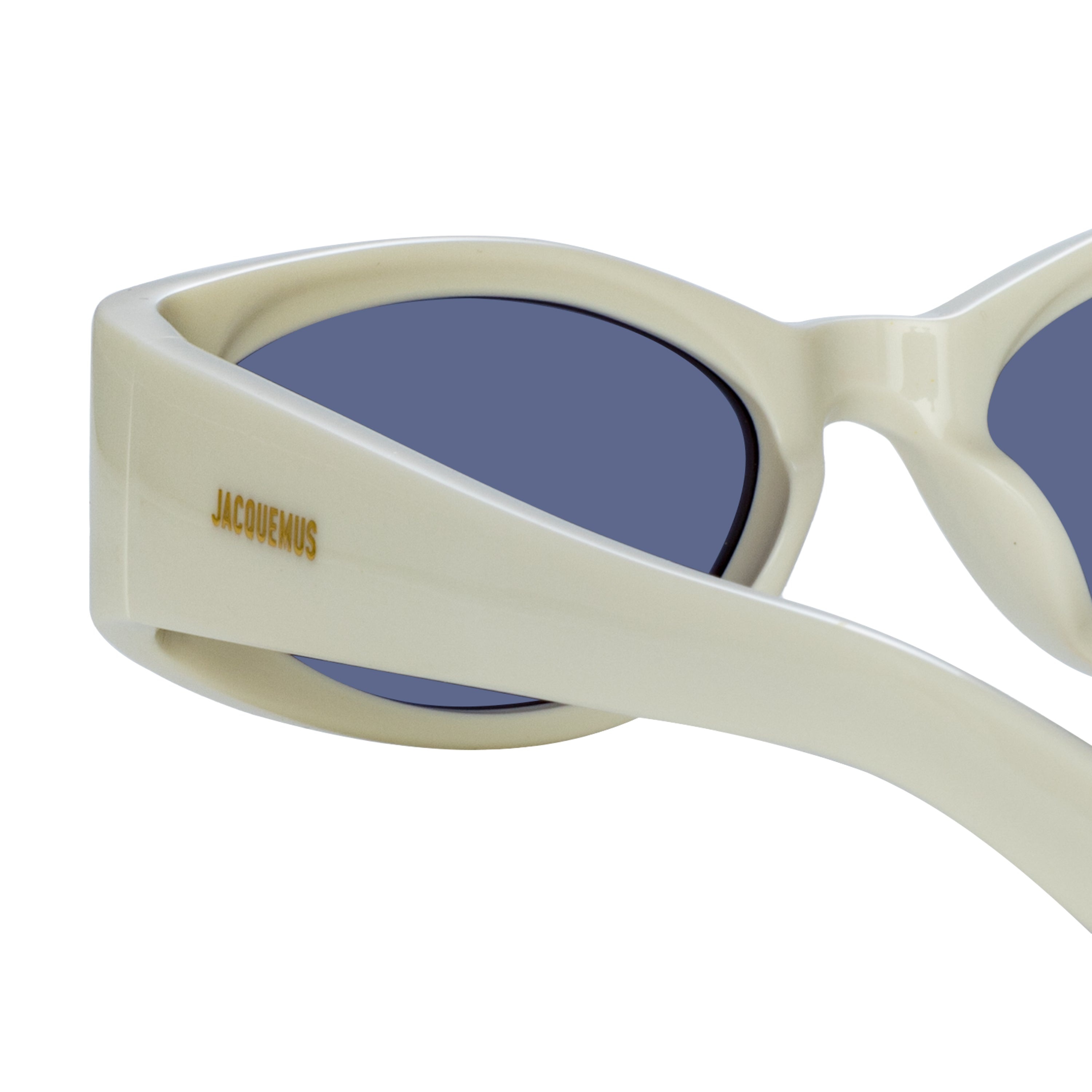 Ovalo Oval Sunglasses in White - 6